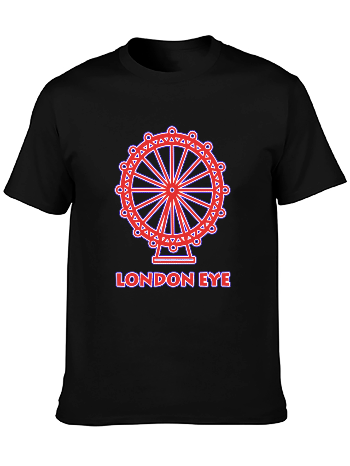 London Eye Graphic Tee - Stylish Black T-Shirt