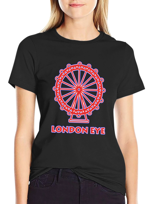 London Eye Graphic Tee - Stylish Black T-Shirt
