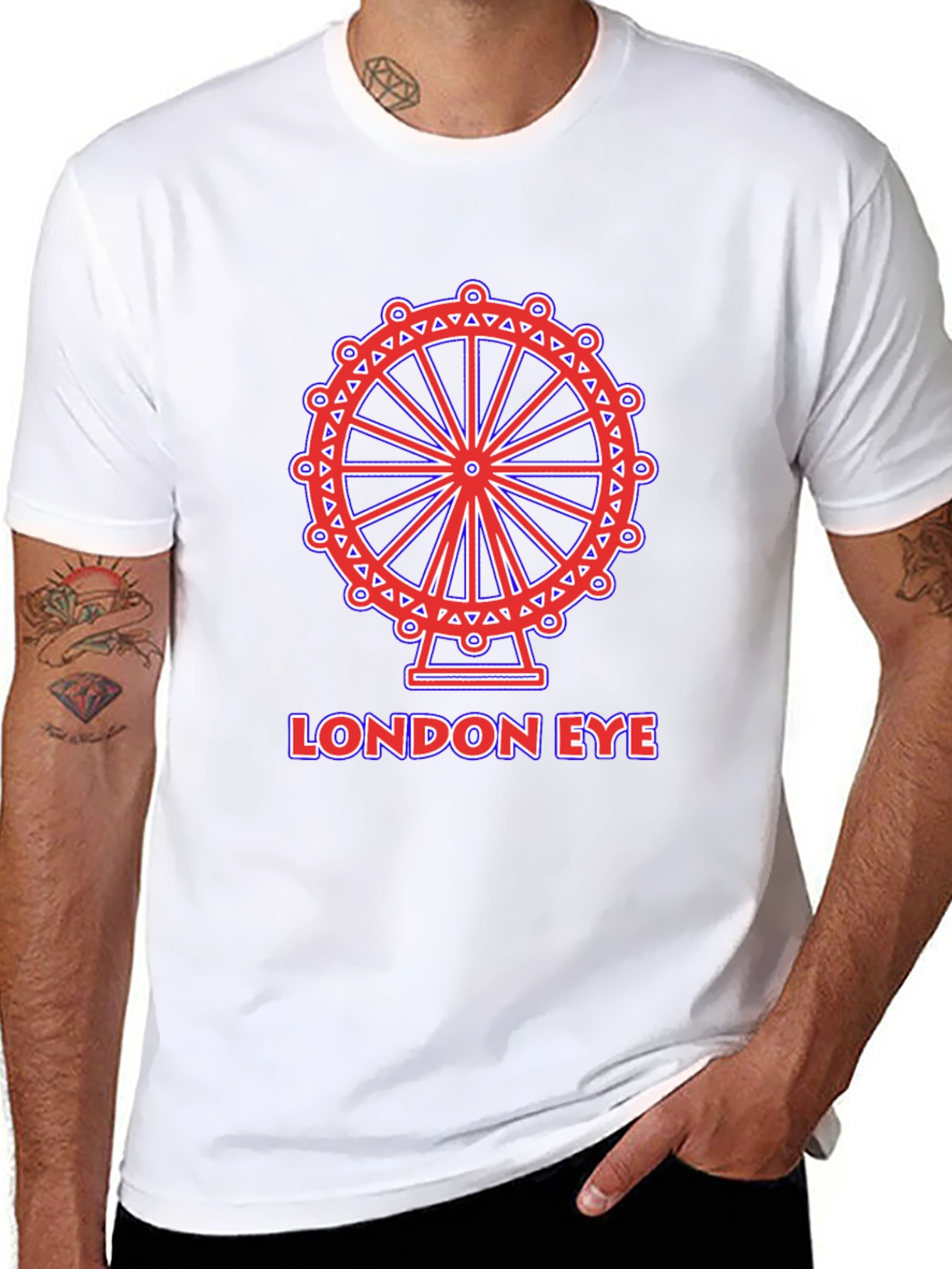 London Eye Graphic Tee - Stylish Black T-Shirt