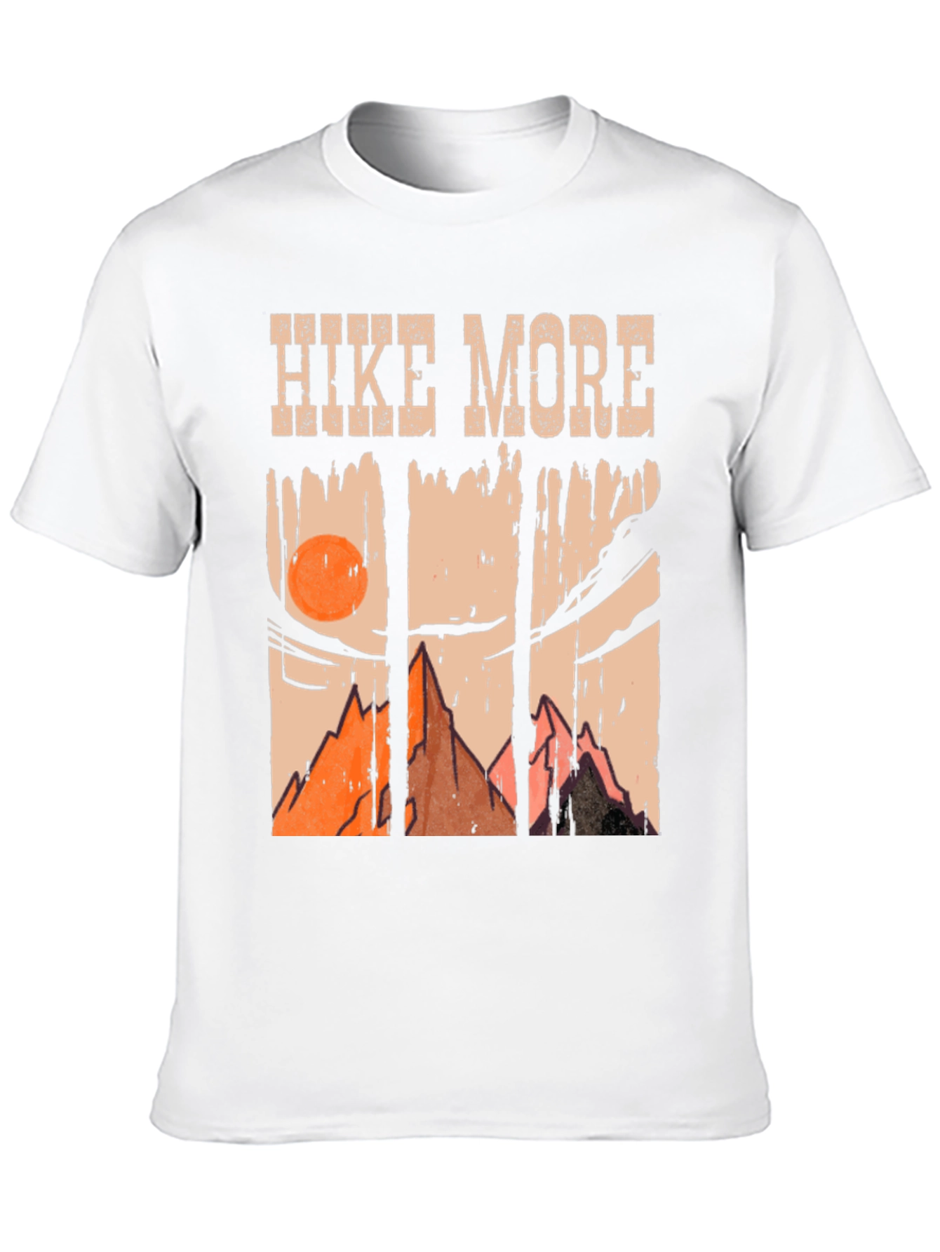 Hike More Mountain Scene Graphic T-Shirt