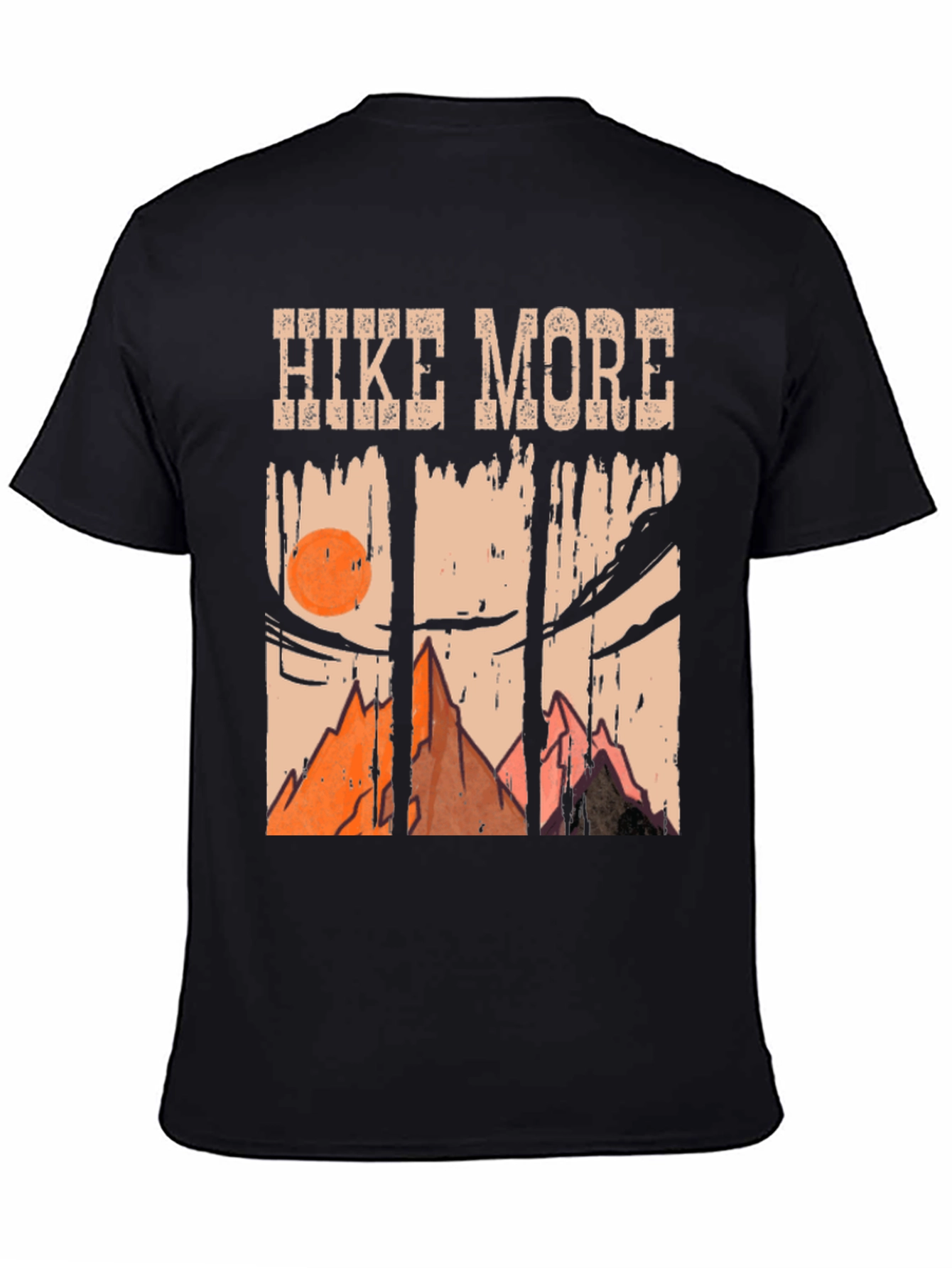 Hike More Mountain Scene Graphic T-Shirt