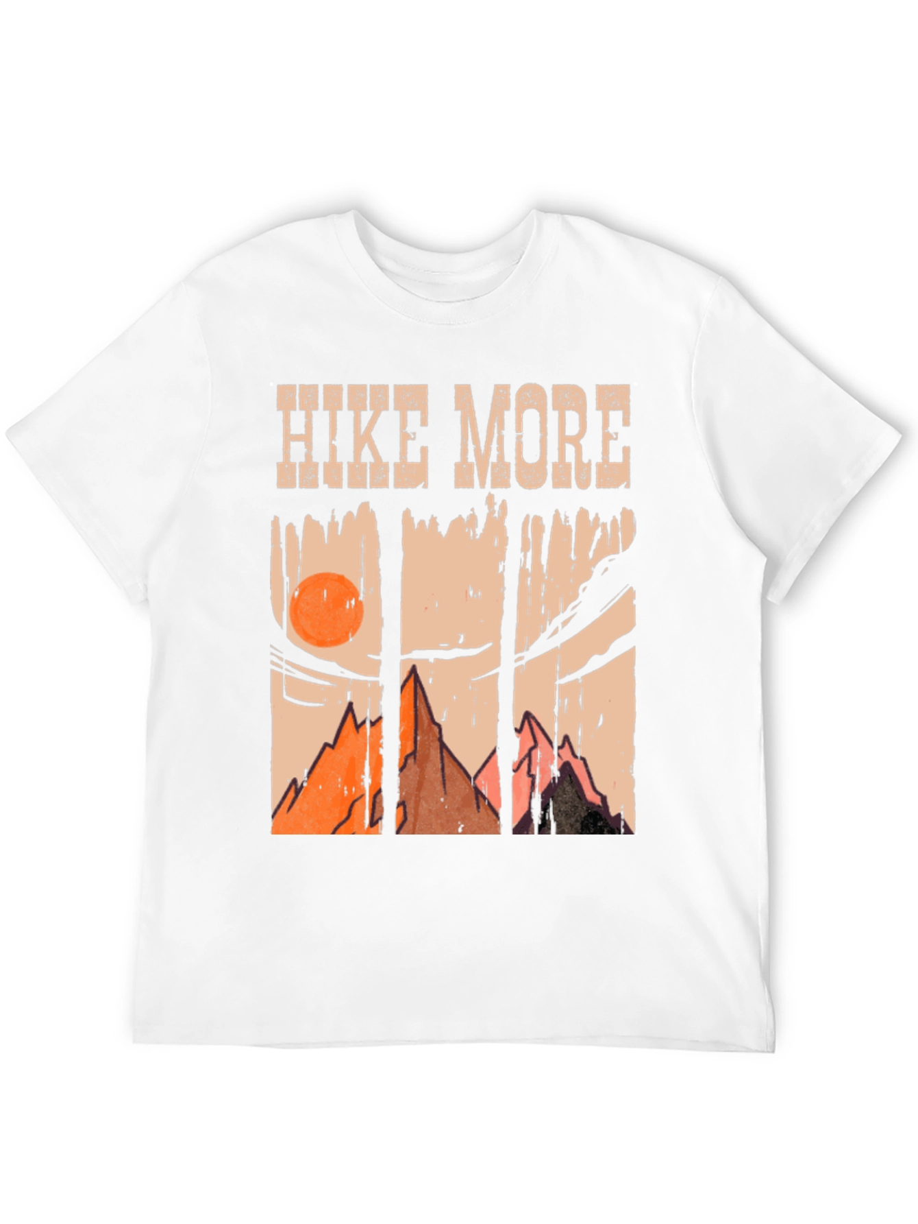 Hike More Mountain Scene Graphic T-Shirt