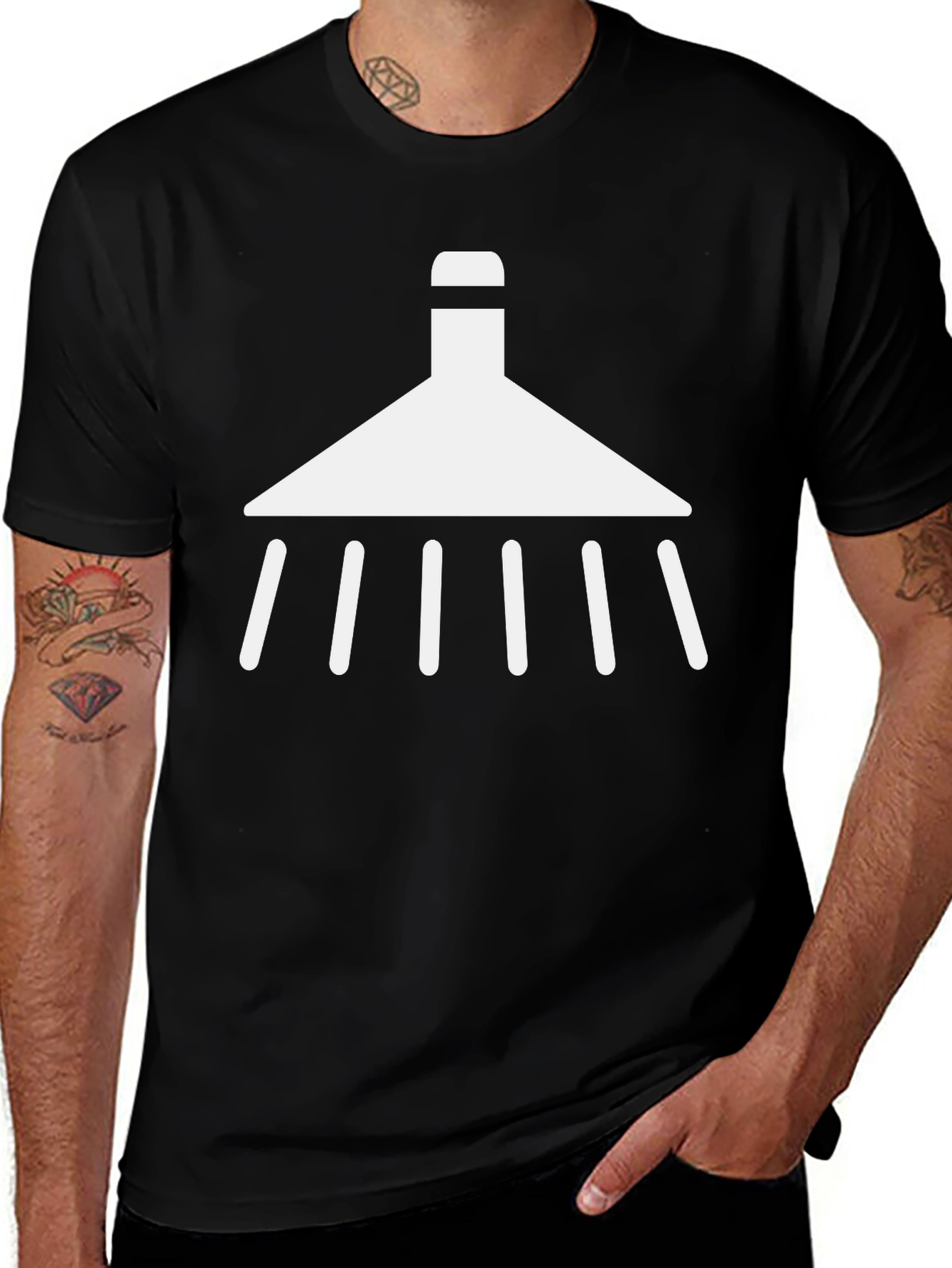 Shower Icon Graphic T-Shirt