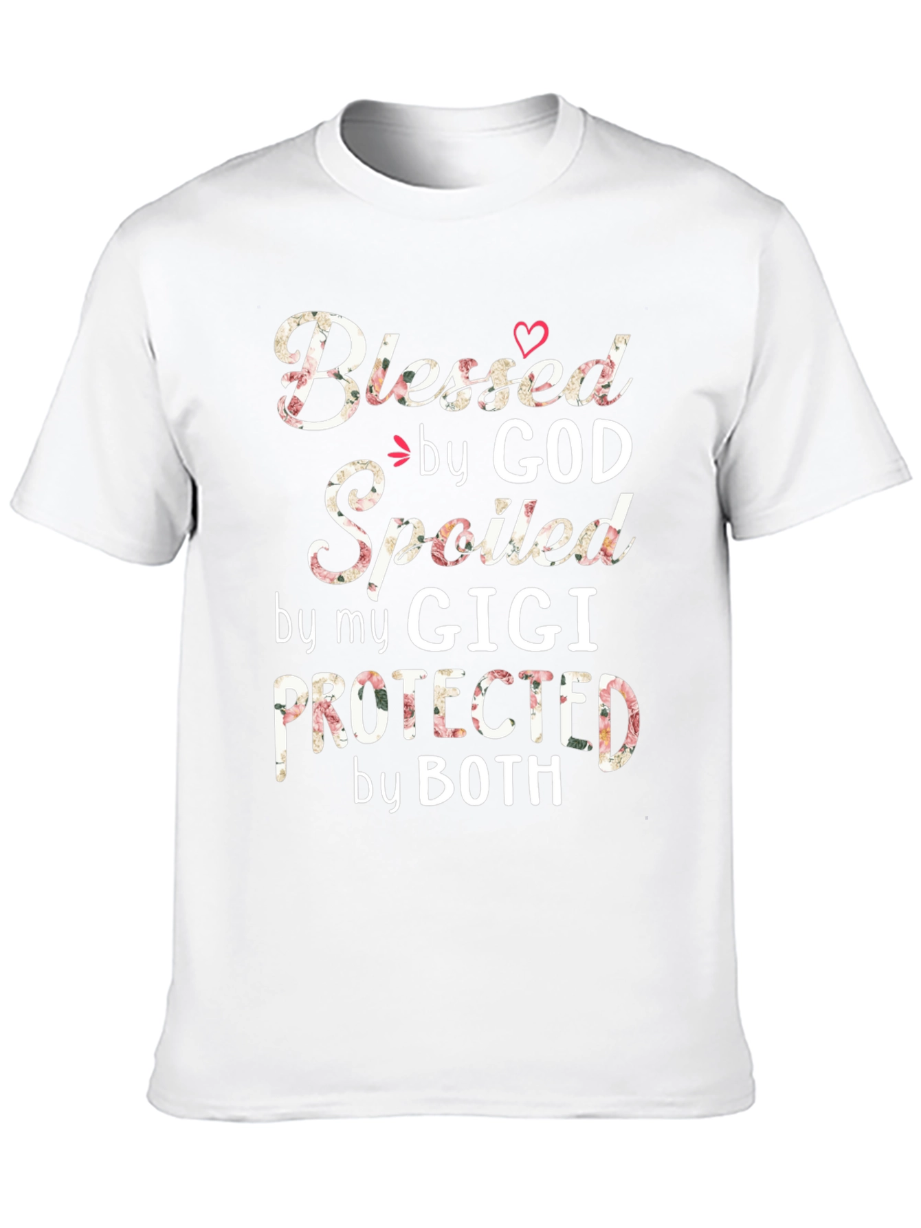 Blessed by God Spoiled by Gigi Black T-Shirt