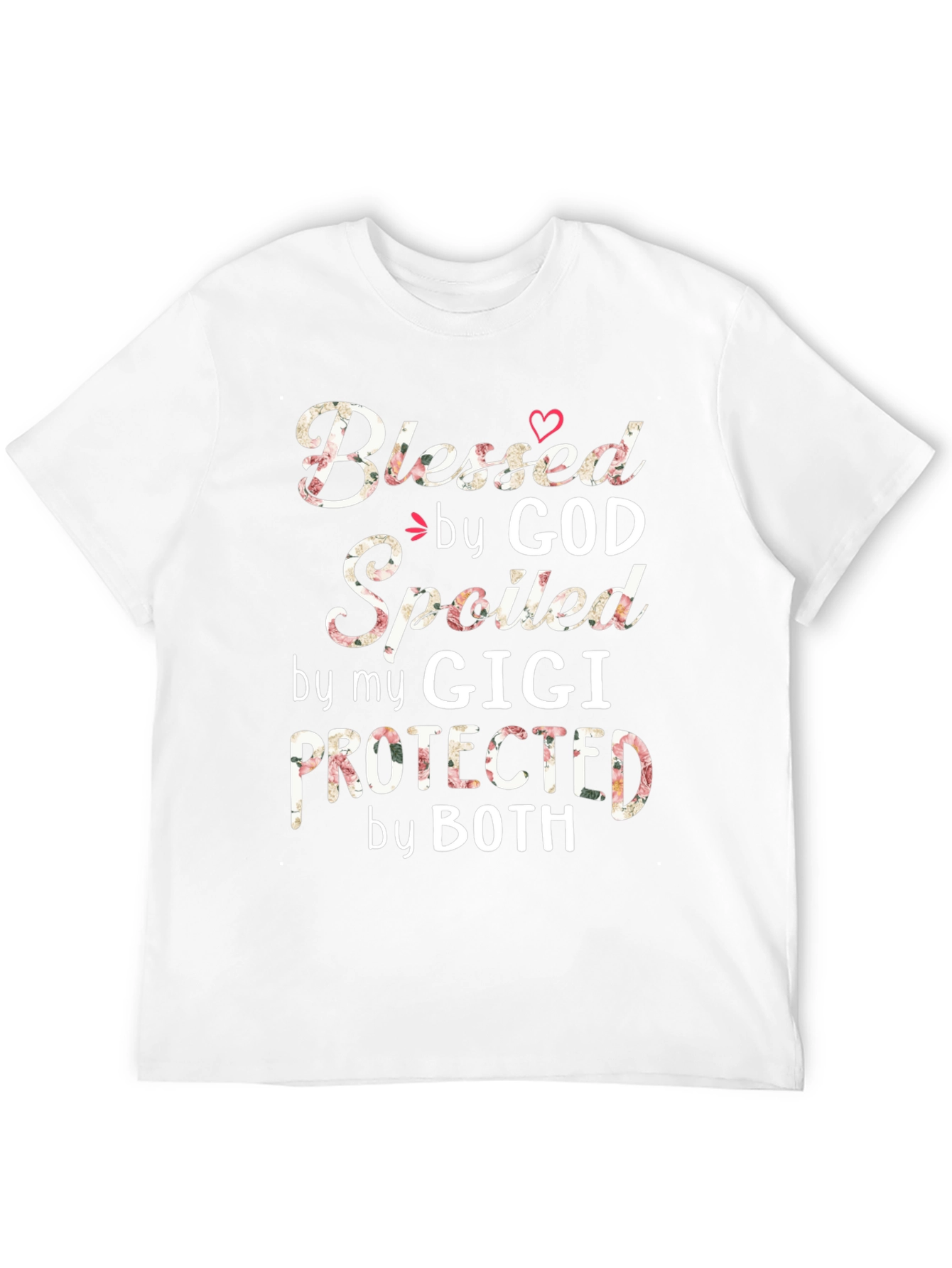 Blessed by God Spoiled by Gigi Black T-Shirt