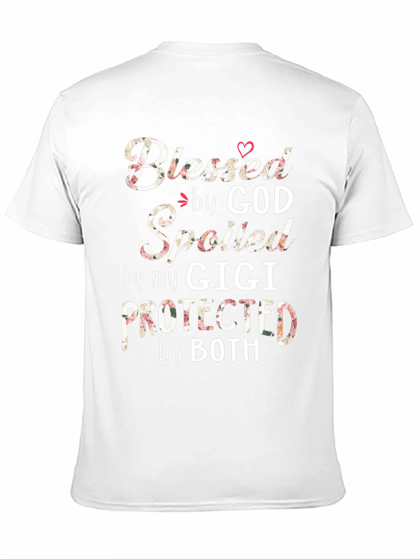 Blessed by God Spoiled by Gigi Black T-Shirt