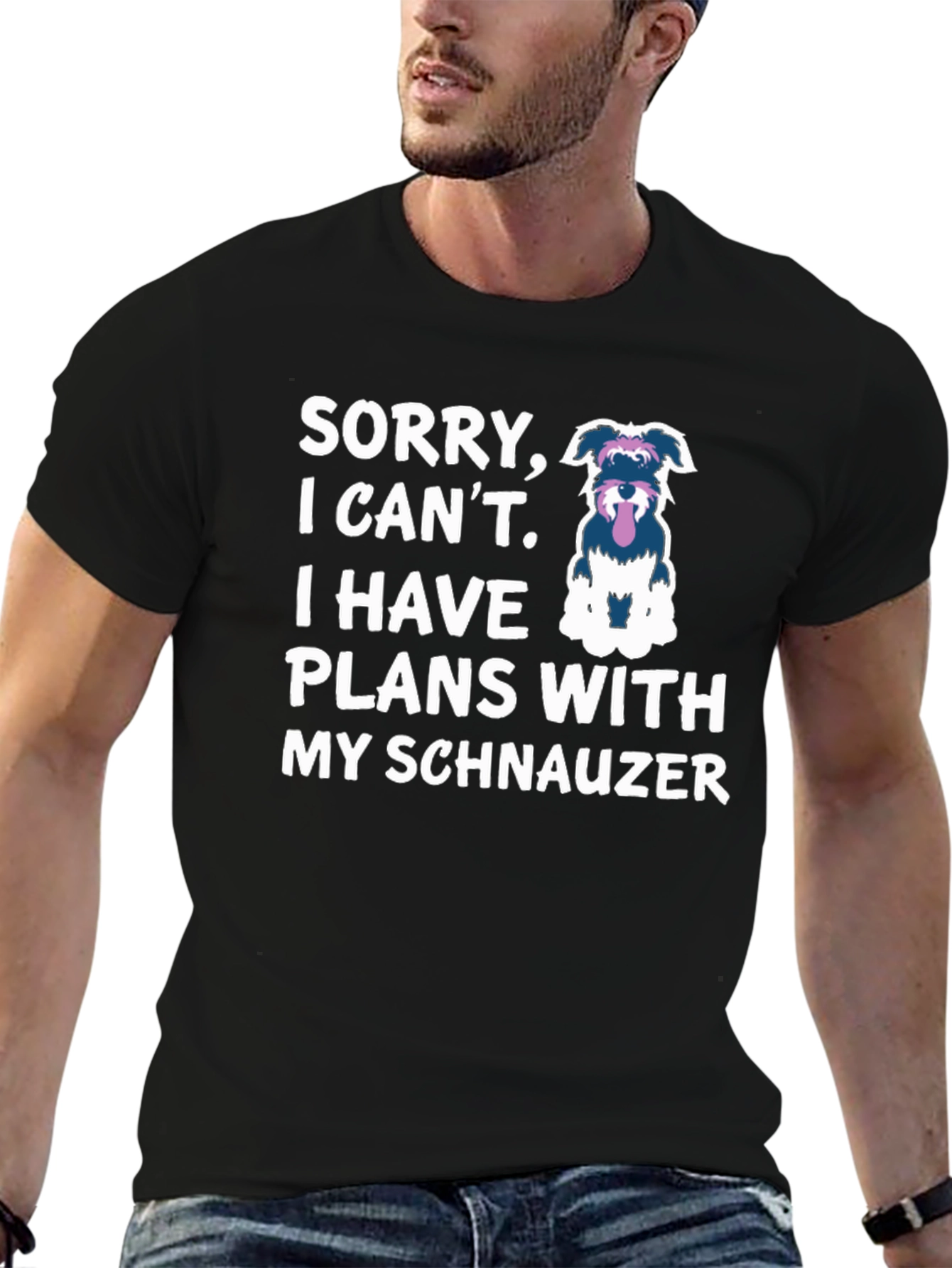 Schnauzer Plans T-Shirt Dog Lover Tee