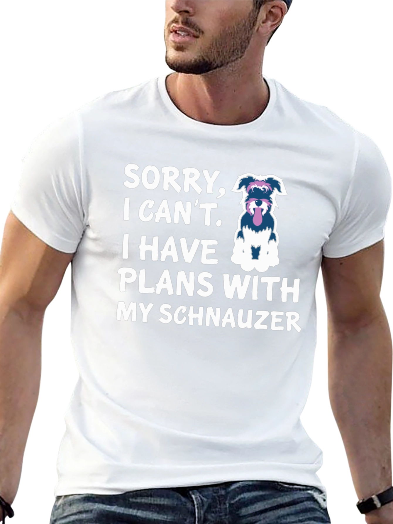 Schnauzer Plans T-Shirt Dog Lover Tee
