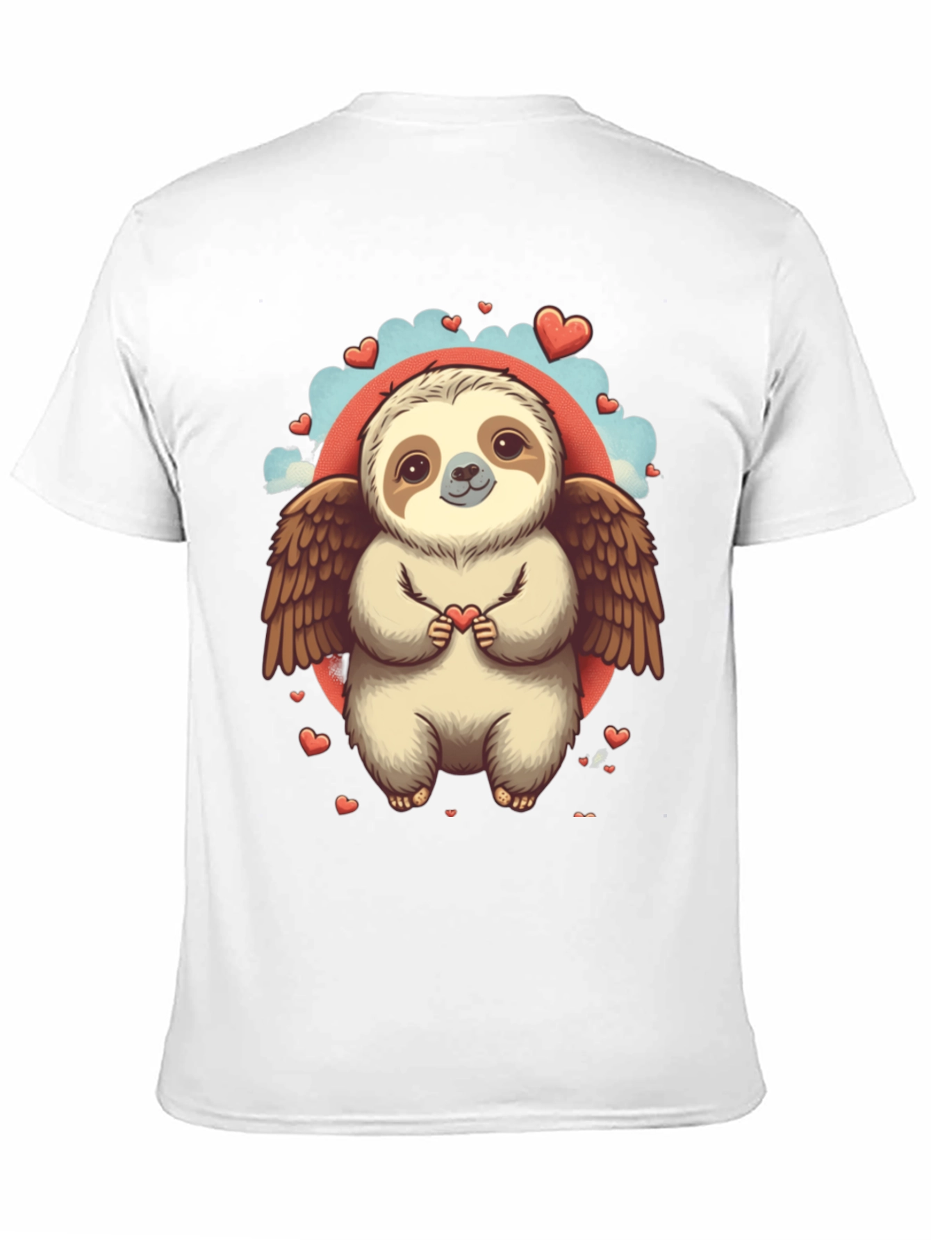 Sloth Angel Valentines Day T-Shirt