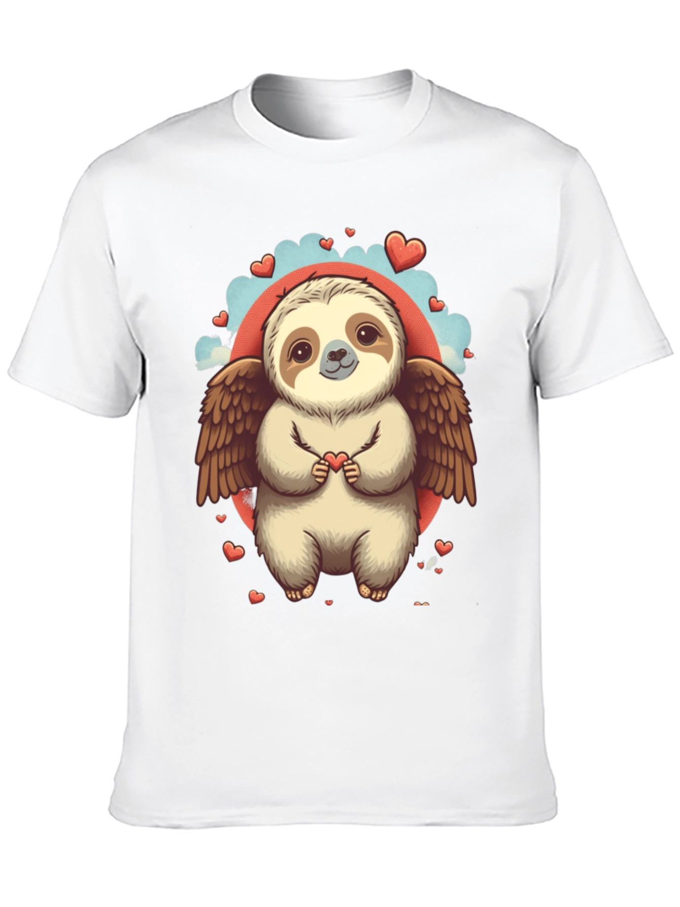 Sloth Angel Valentines Day T-Shirt