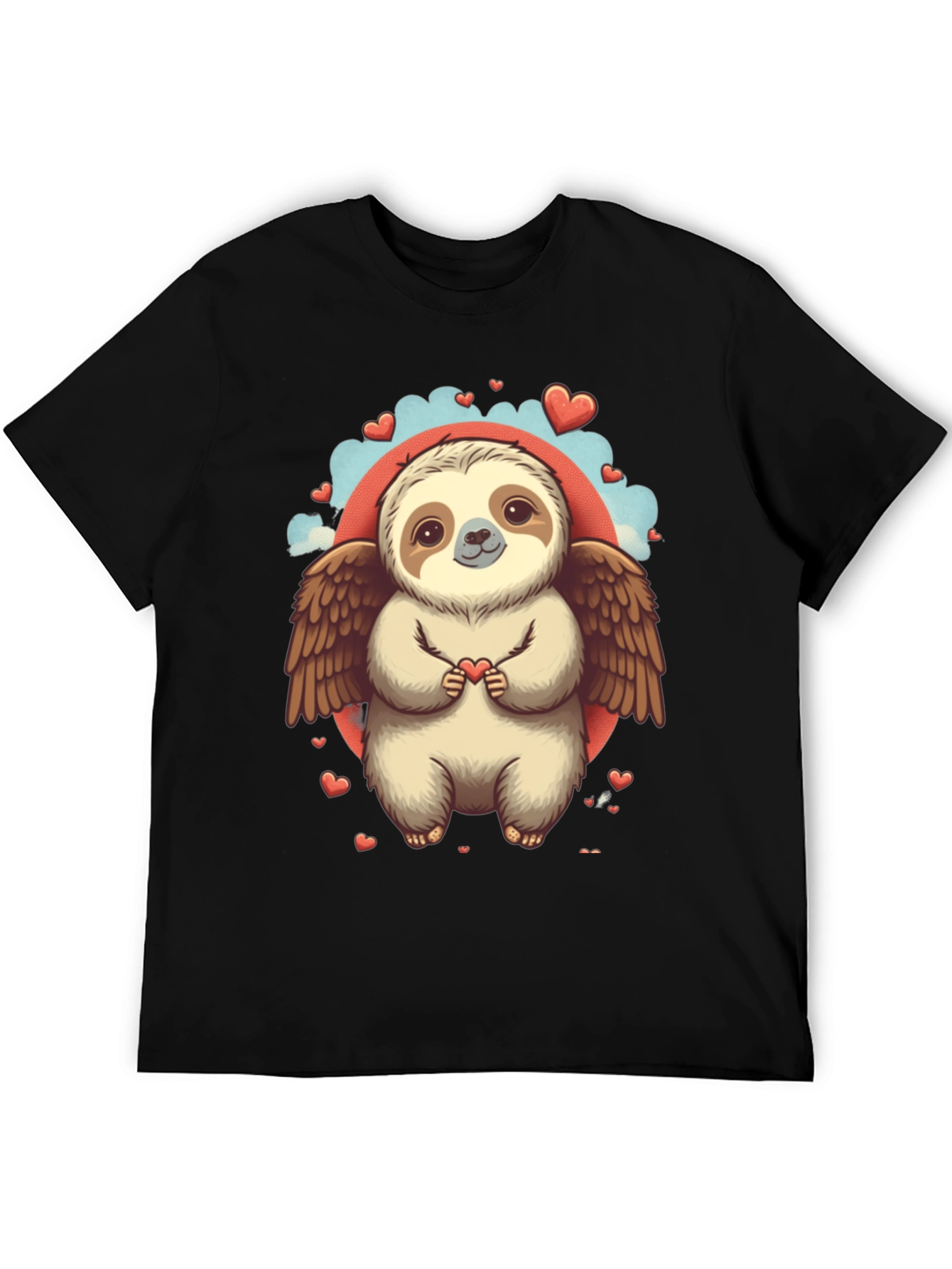Sloth Angel Valentines Day T-Shirt
