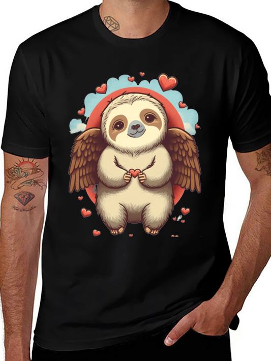 Sloth Angel Valentines Day T-Shirt