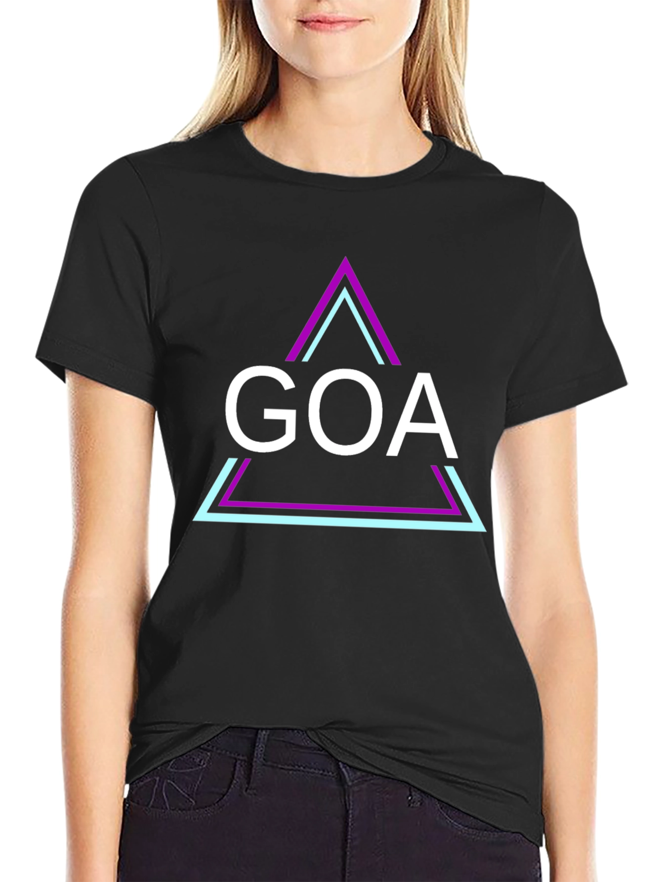 Goa Graphic Tee - Black Stylish Cotton T-Shirt