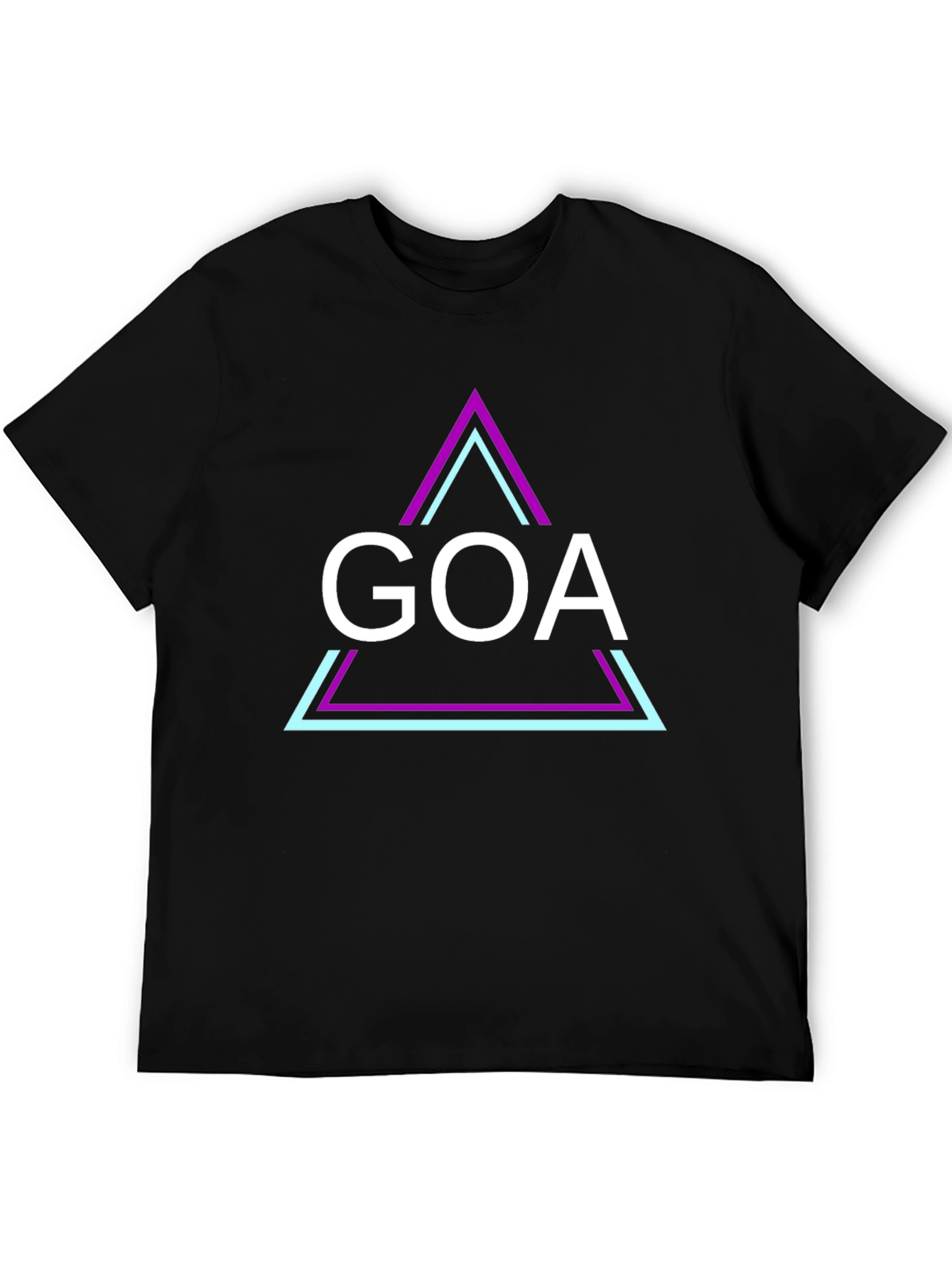 Goa Graphic Tee - Black Stylish Cotton T-Shirt