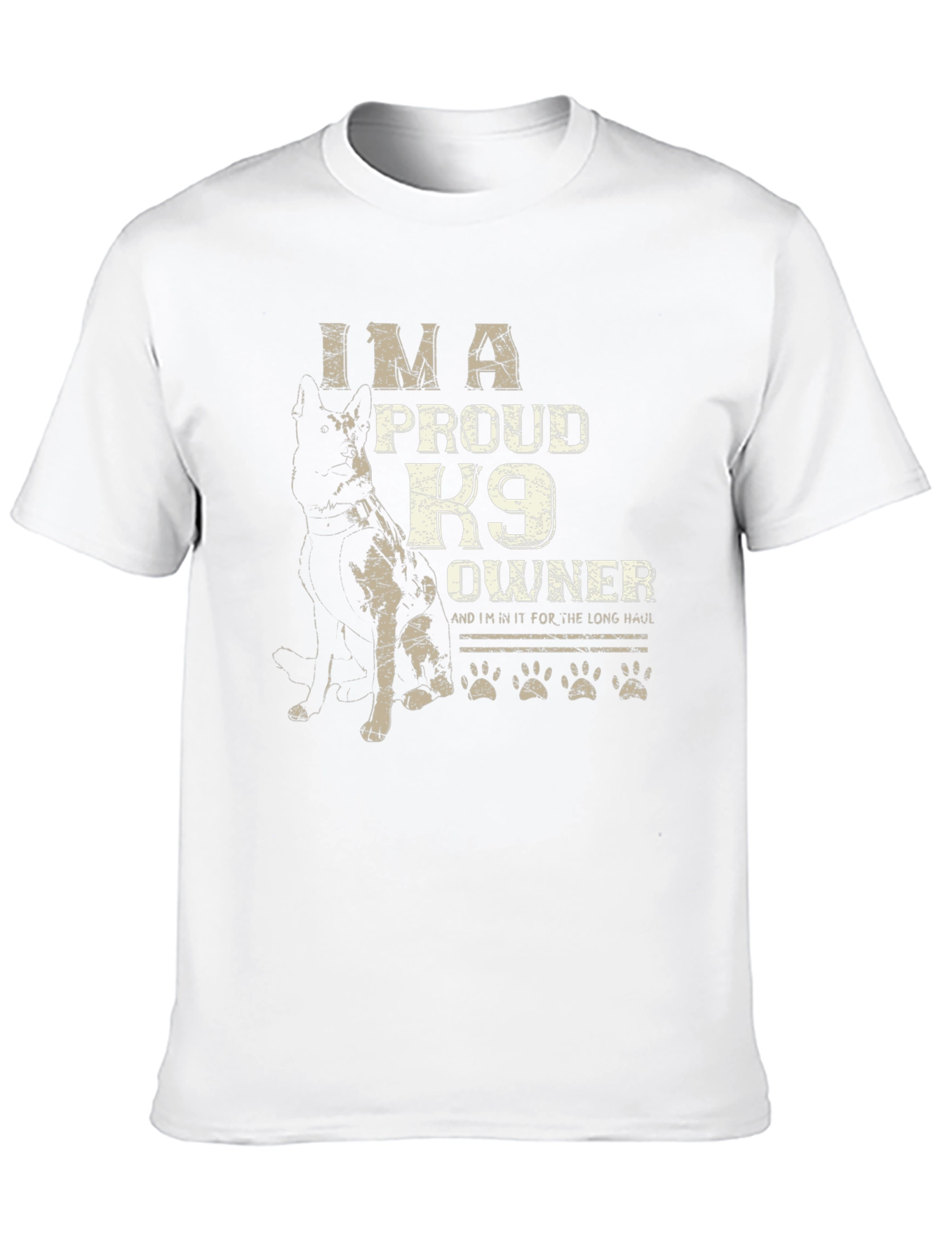 Im A Proud K9 Owner Black T-Shirt
