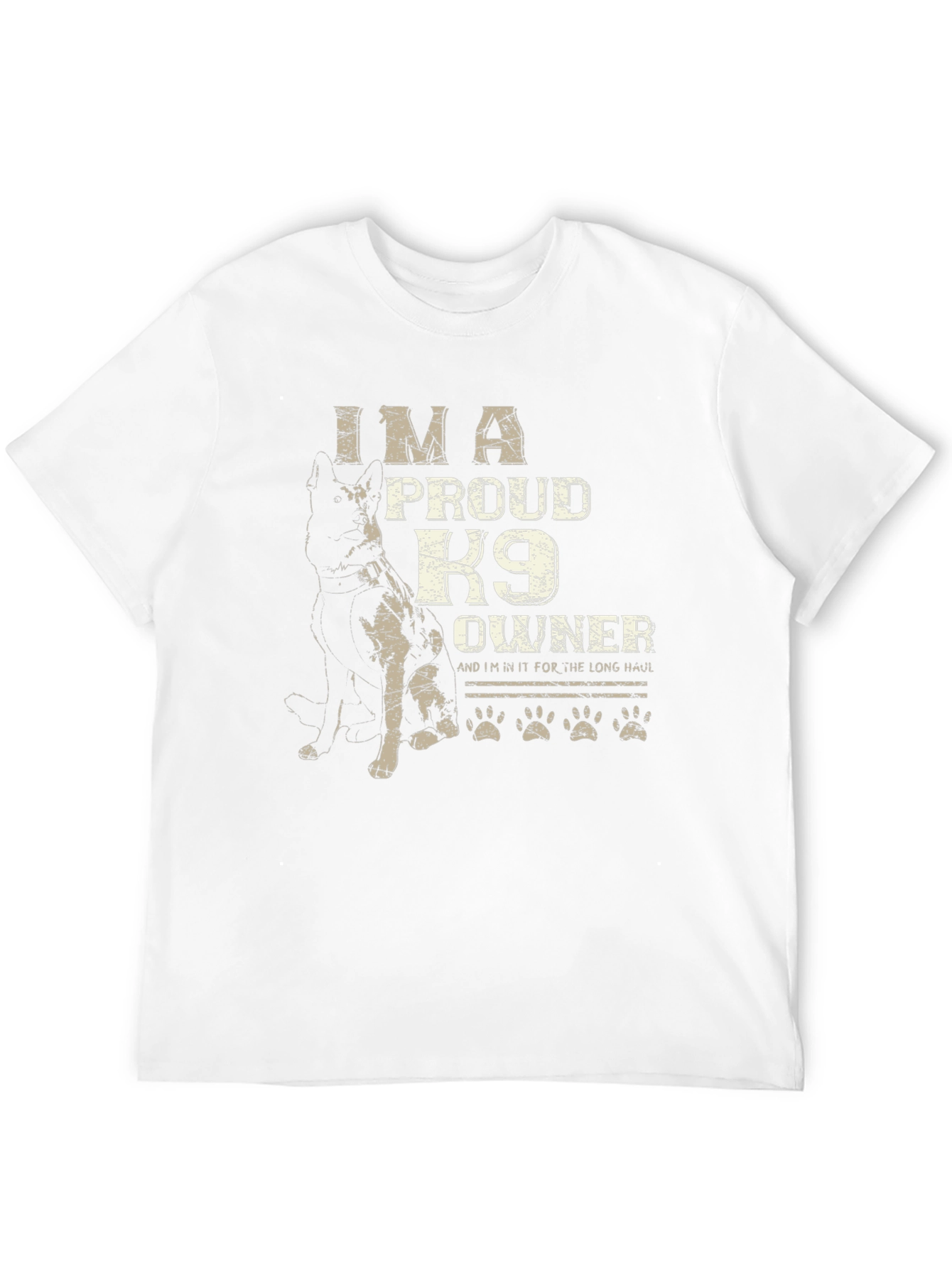 Im A Proud K9 Owner Black T-Shirt