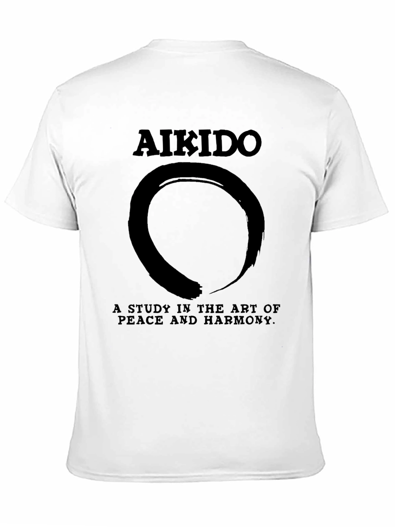 Aikido Zen Circle Black T-Shirt