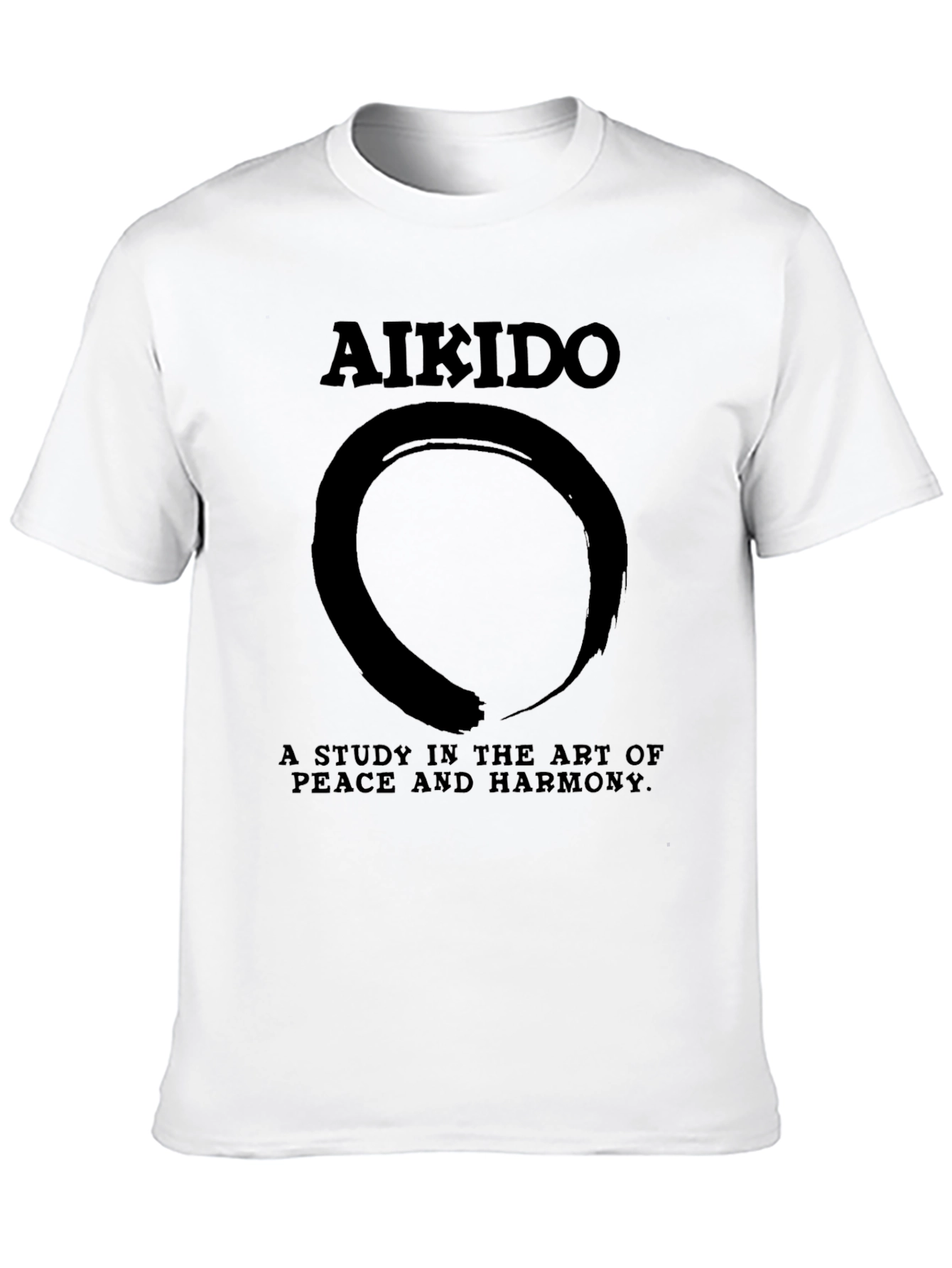 Aikido Zen Circle Black T-Shirt