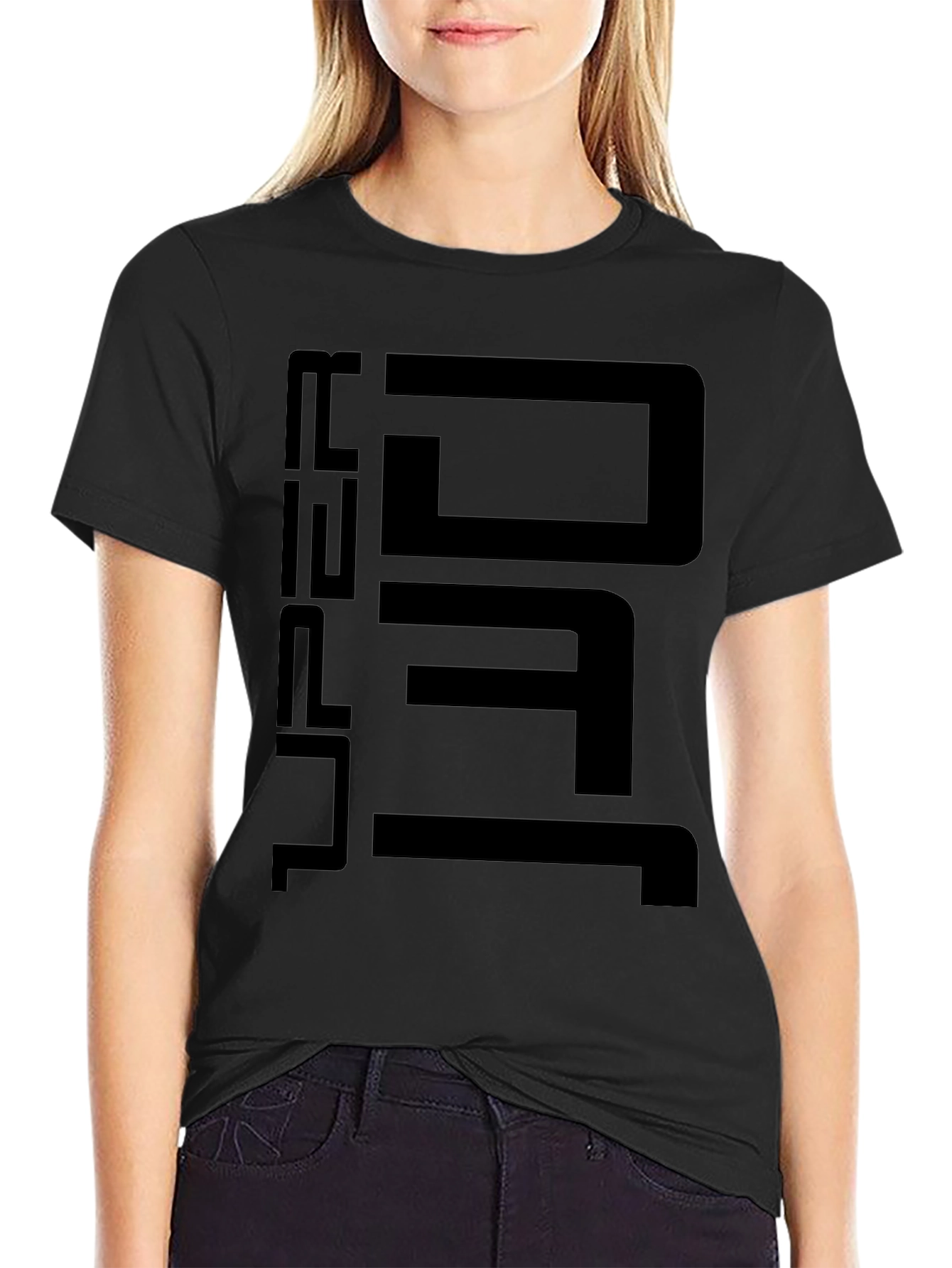 Super DJ Black Graphic Tee - Modern Design