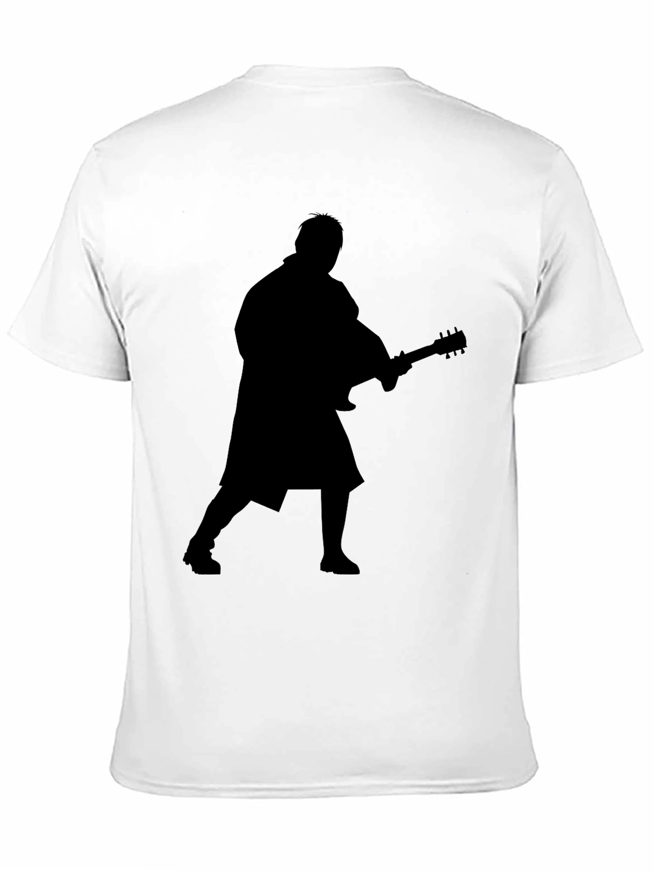 Silhouette Guitar Player Black T-Shirt