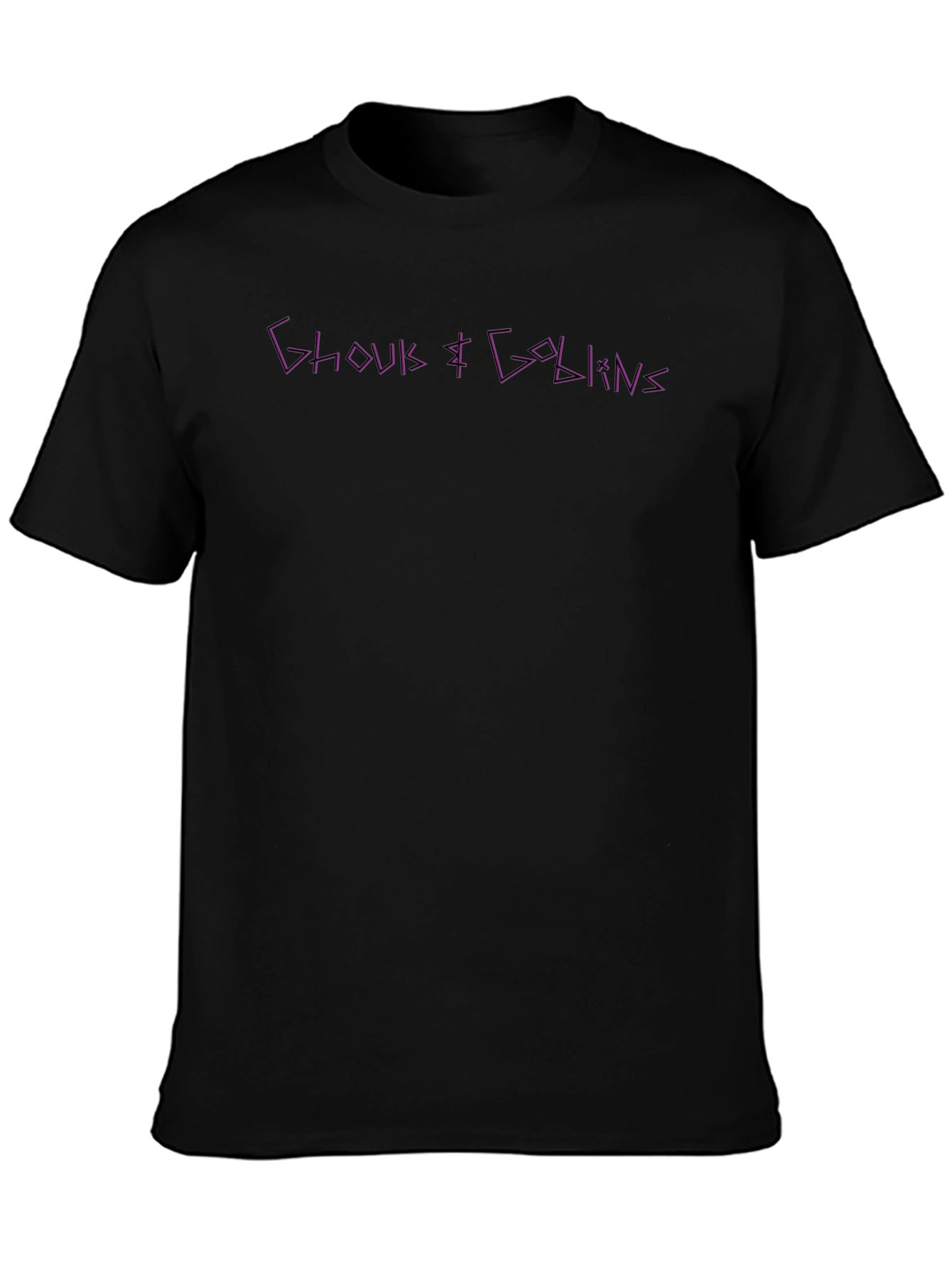 Ghoul & Goblin Graphic Print T-Shirt - Black