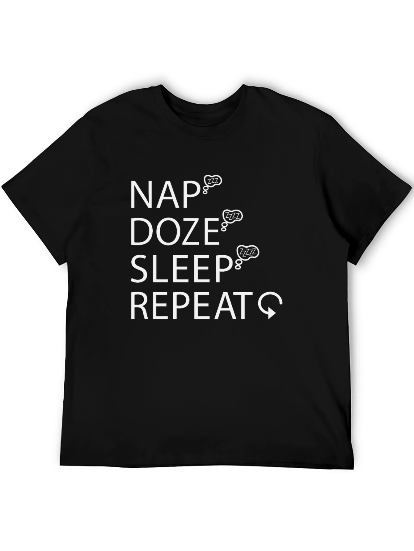 Nap Doze Sleep Repeat Graphic T-Shirt