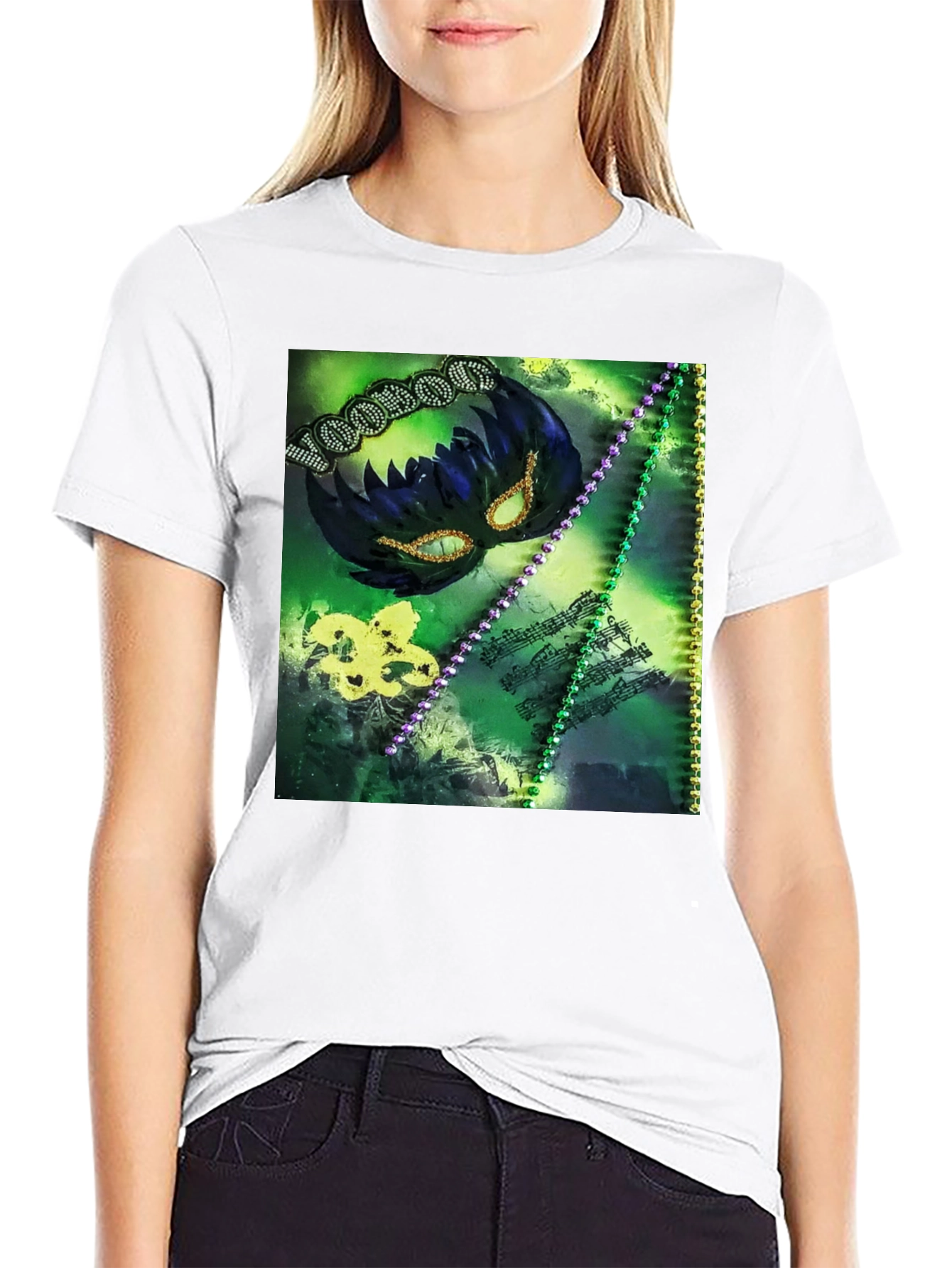 Mardi Gras Theme Graphic Tee