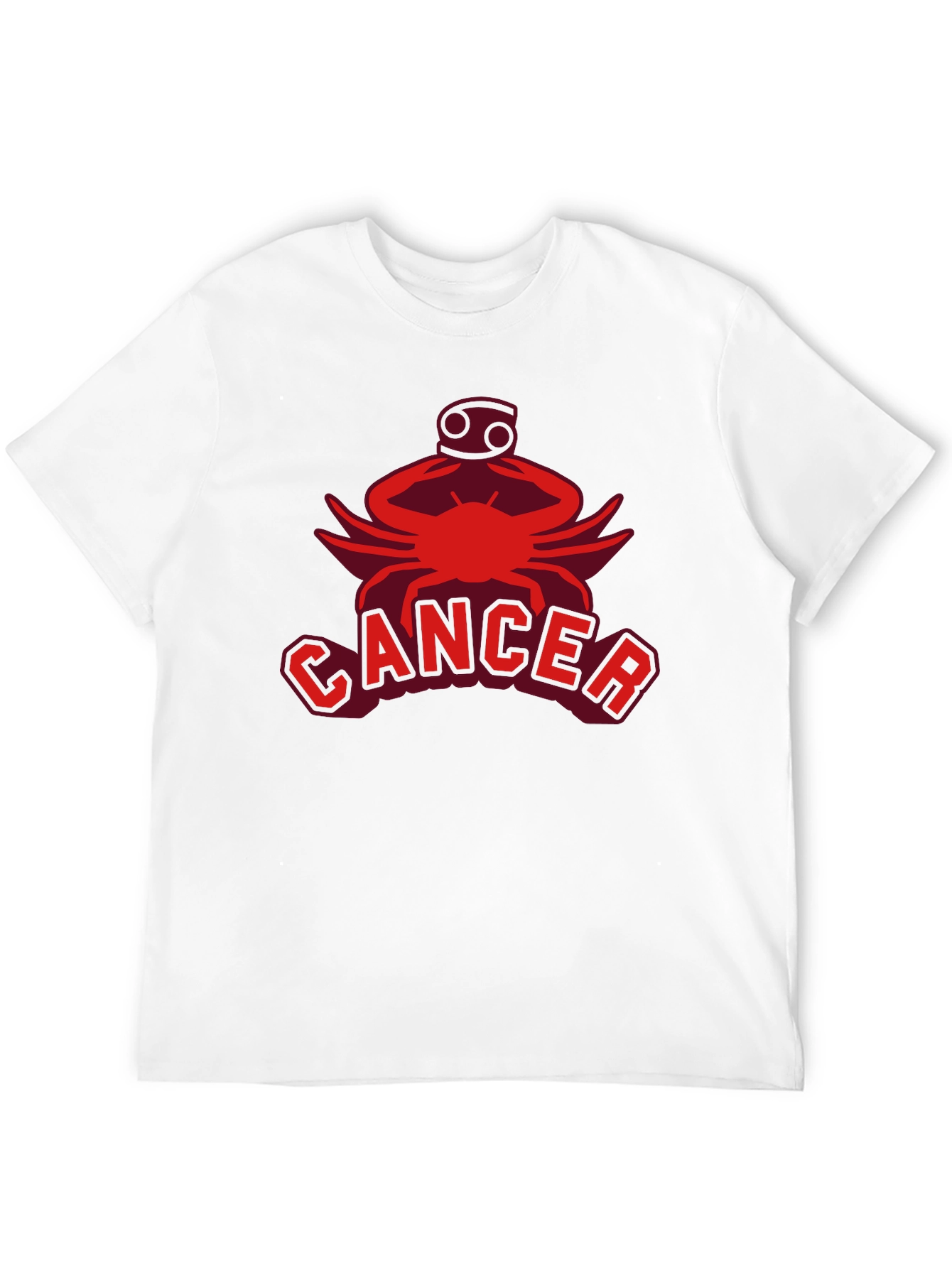 Cancer Zodiac T-Shirt: Red Graphic Tee
