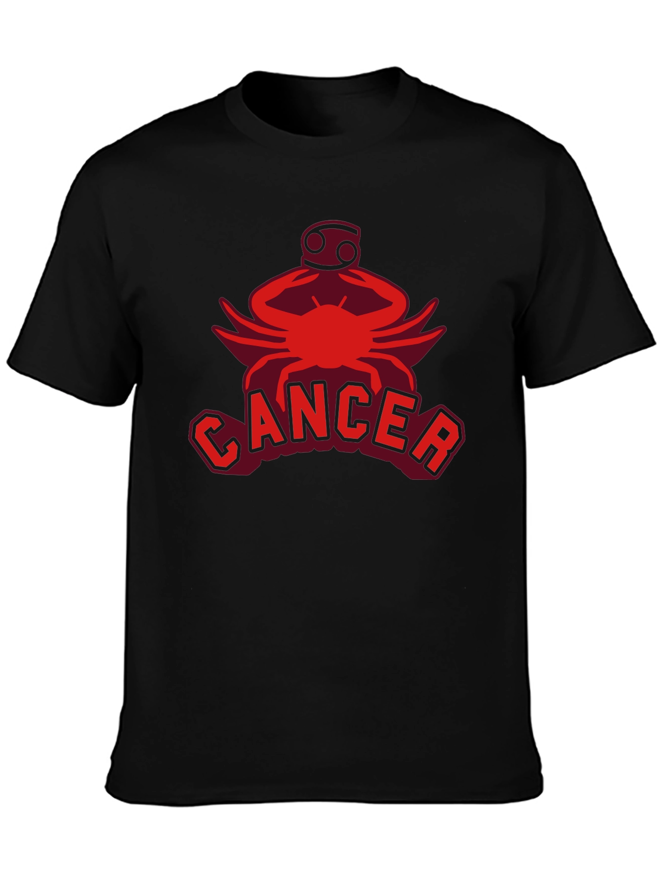 Cancer Zodiac T-Shirt: Red Graphic Tee