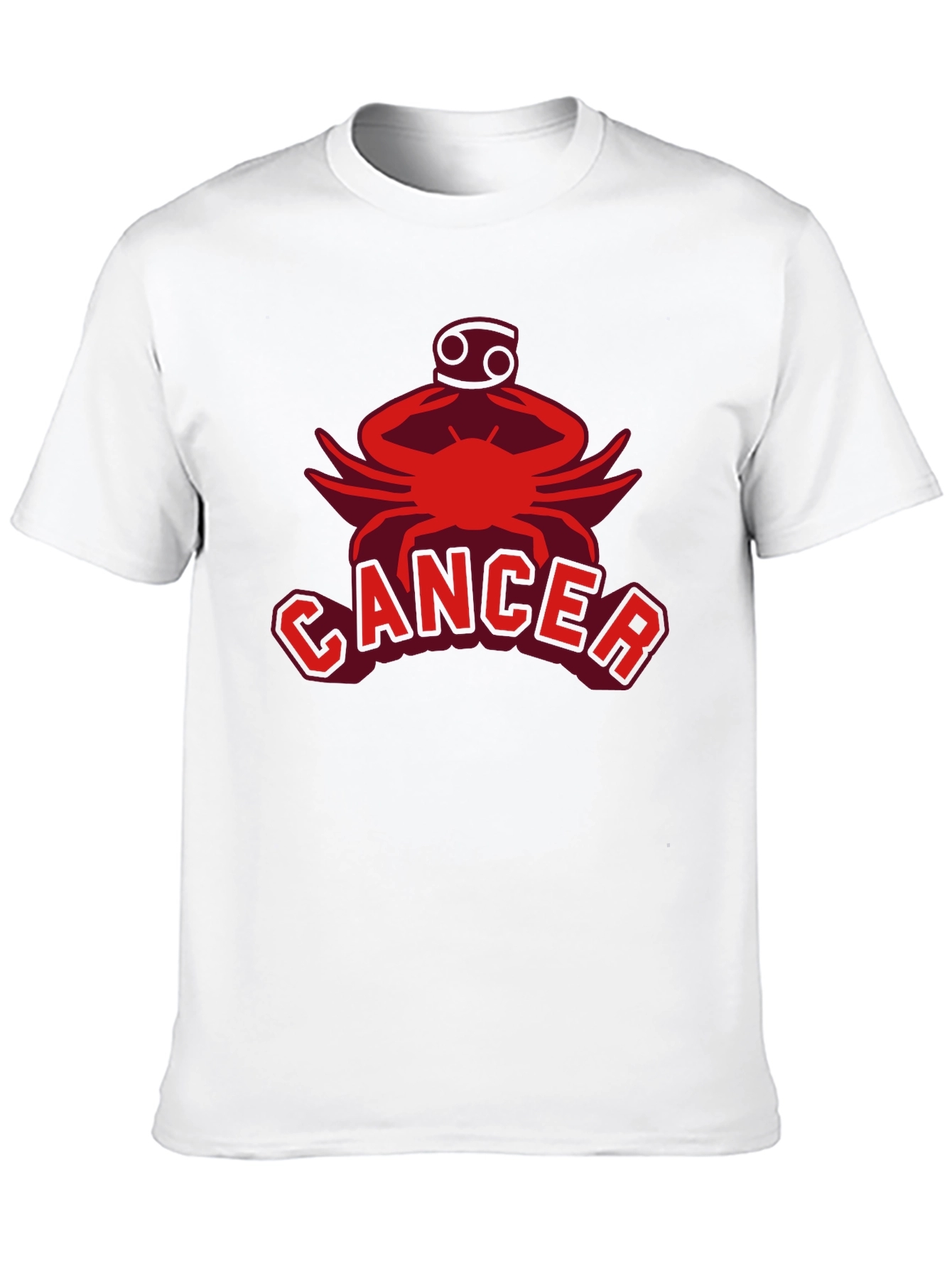 Cancer Zodiac T-Shirt: Red Graphic Tee