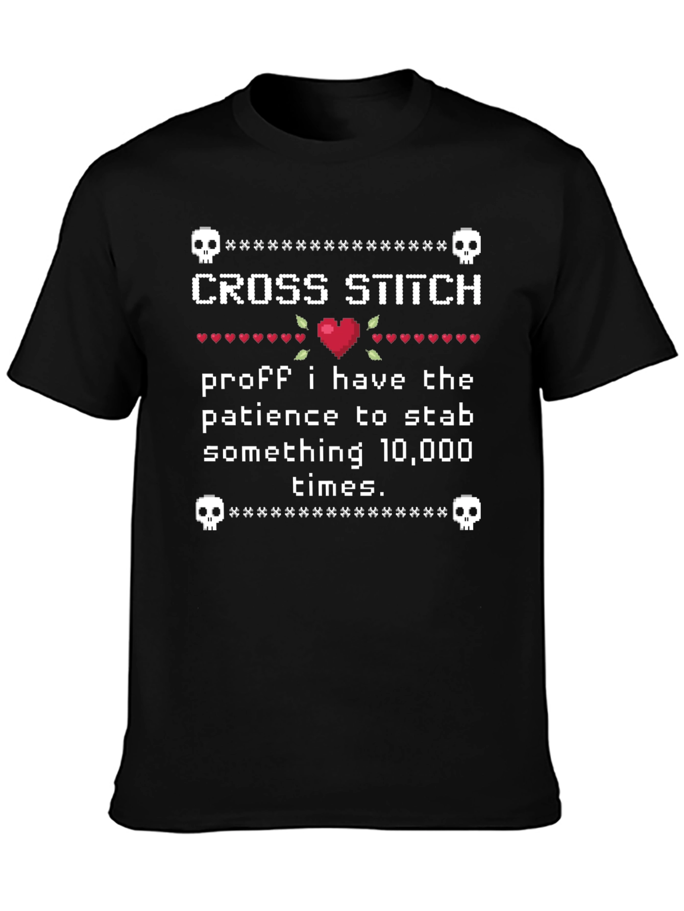 Cross Stitch Patience T-Shirt