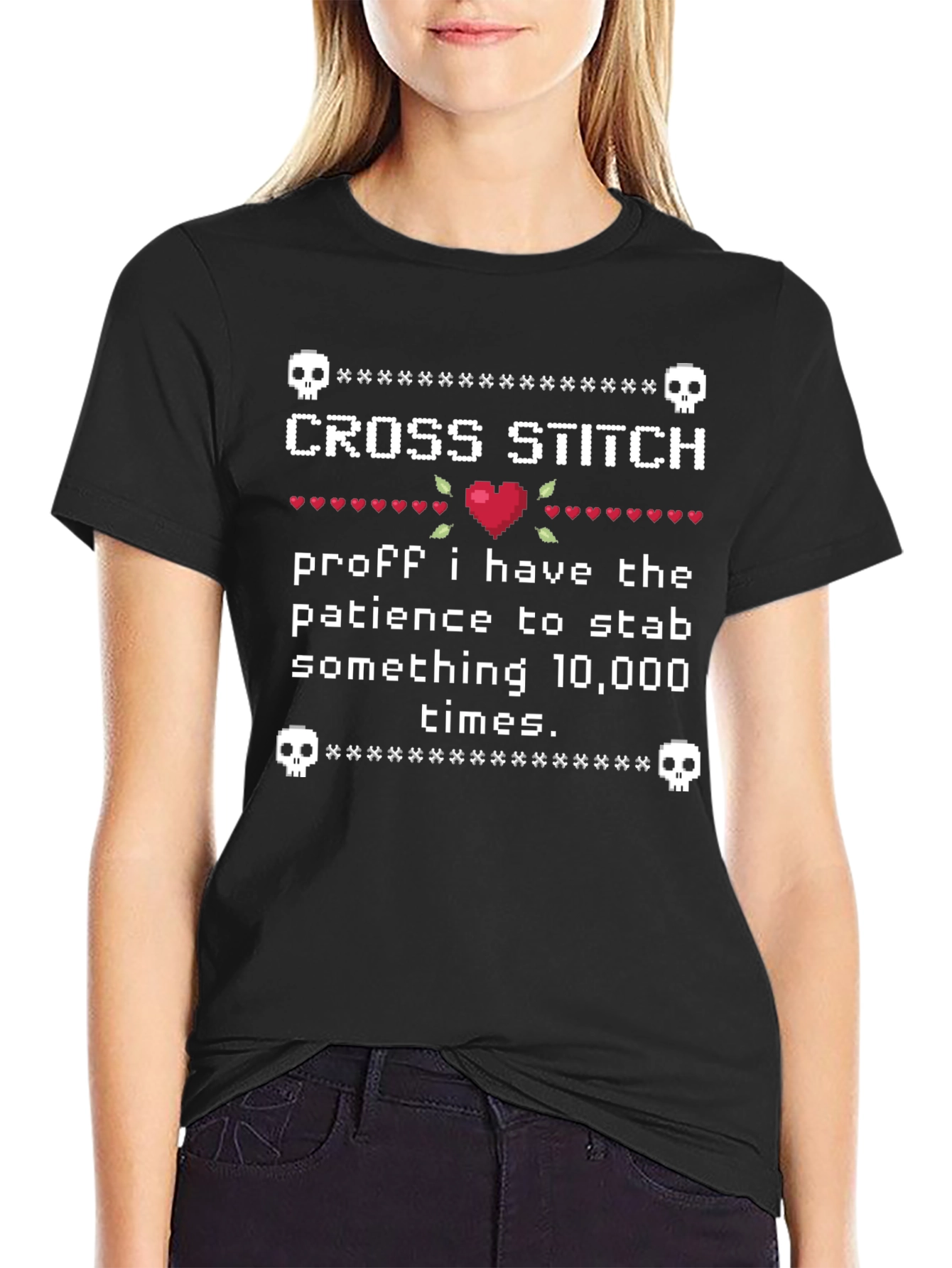 Cross Stitch Patience T-Shirt