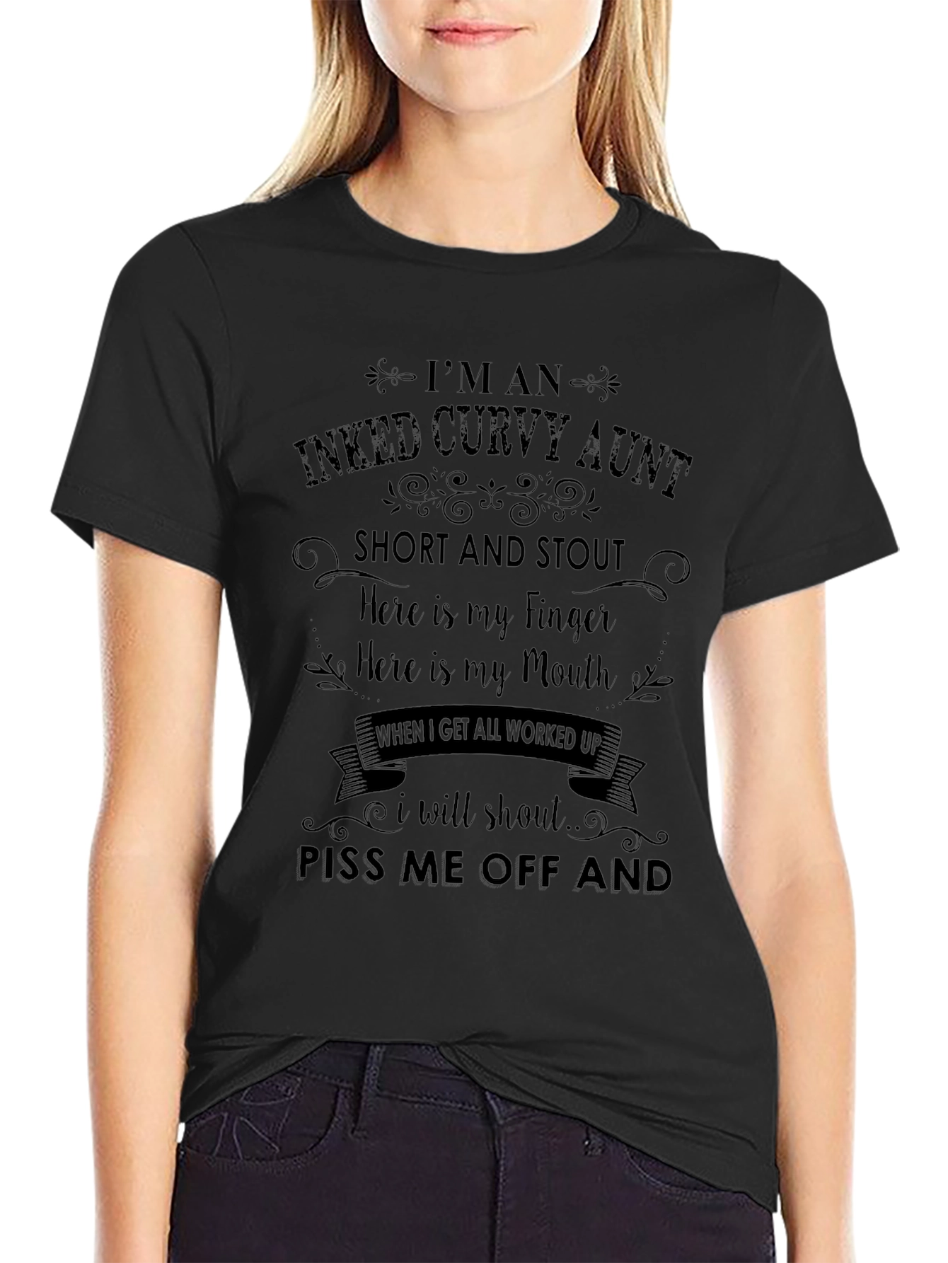 Inked Curvy Aunt Graphic Tee