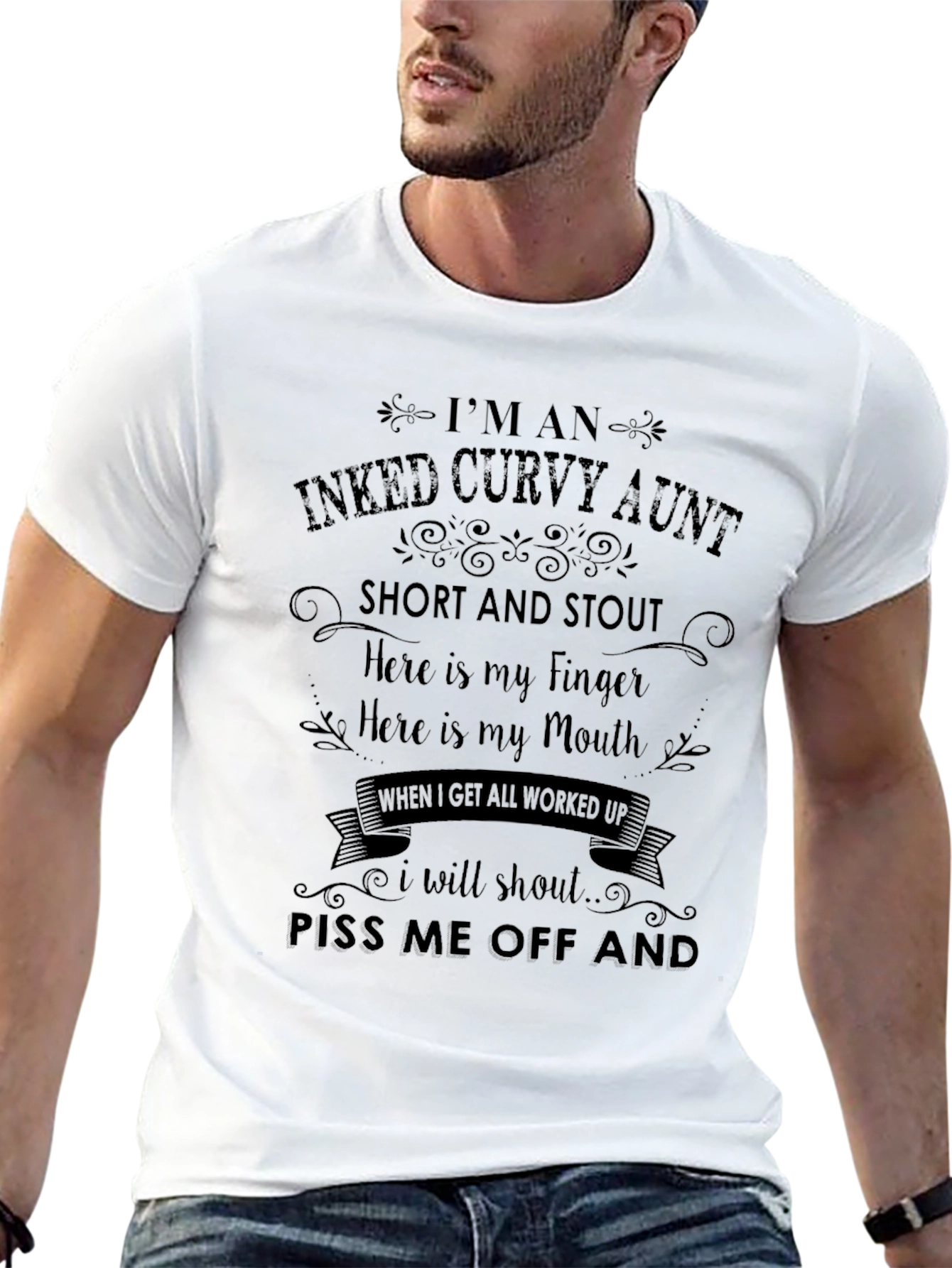 Inked Curvy Aunt Graphic Tee