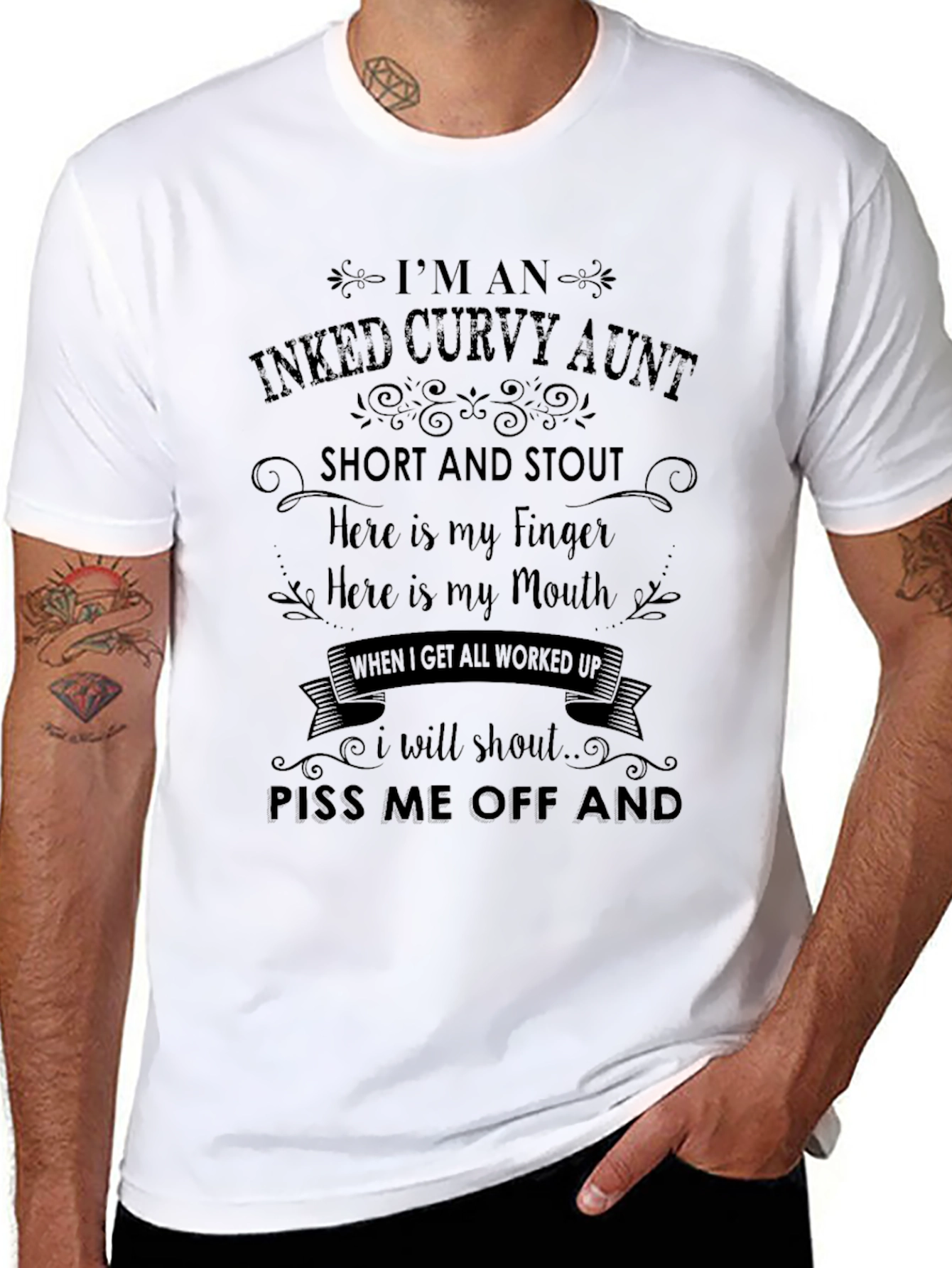 Inked Curvy Aunt Graphic Tee