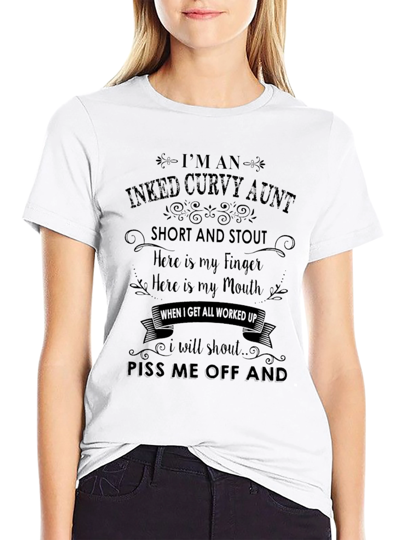 Inked Curvy Aunt Graphic Tee