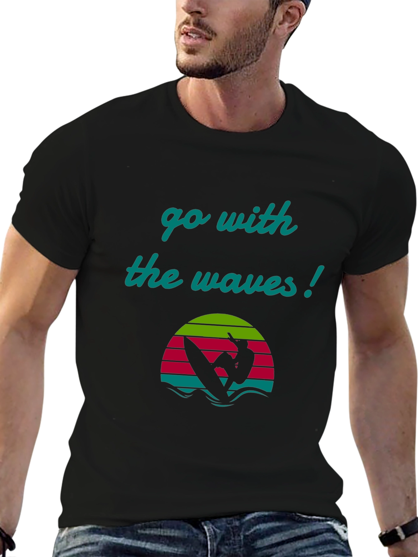 Go With The Waves Graphic Tee