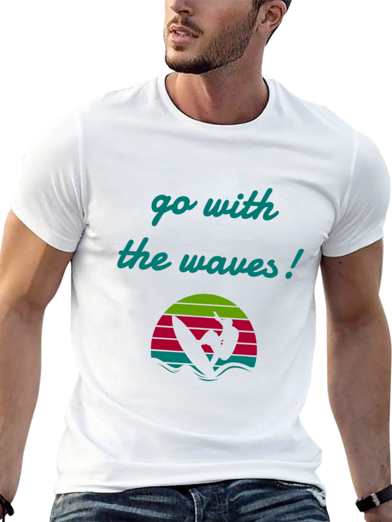 Go With The Waves Graphic Tee