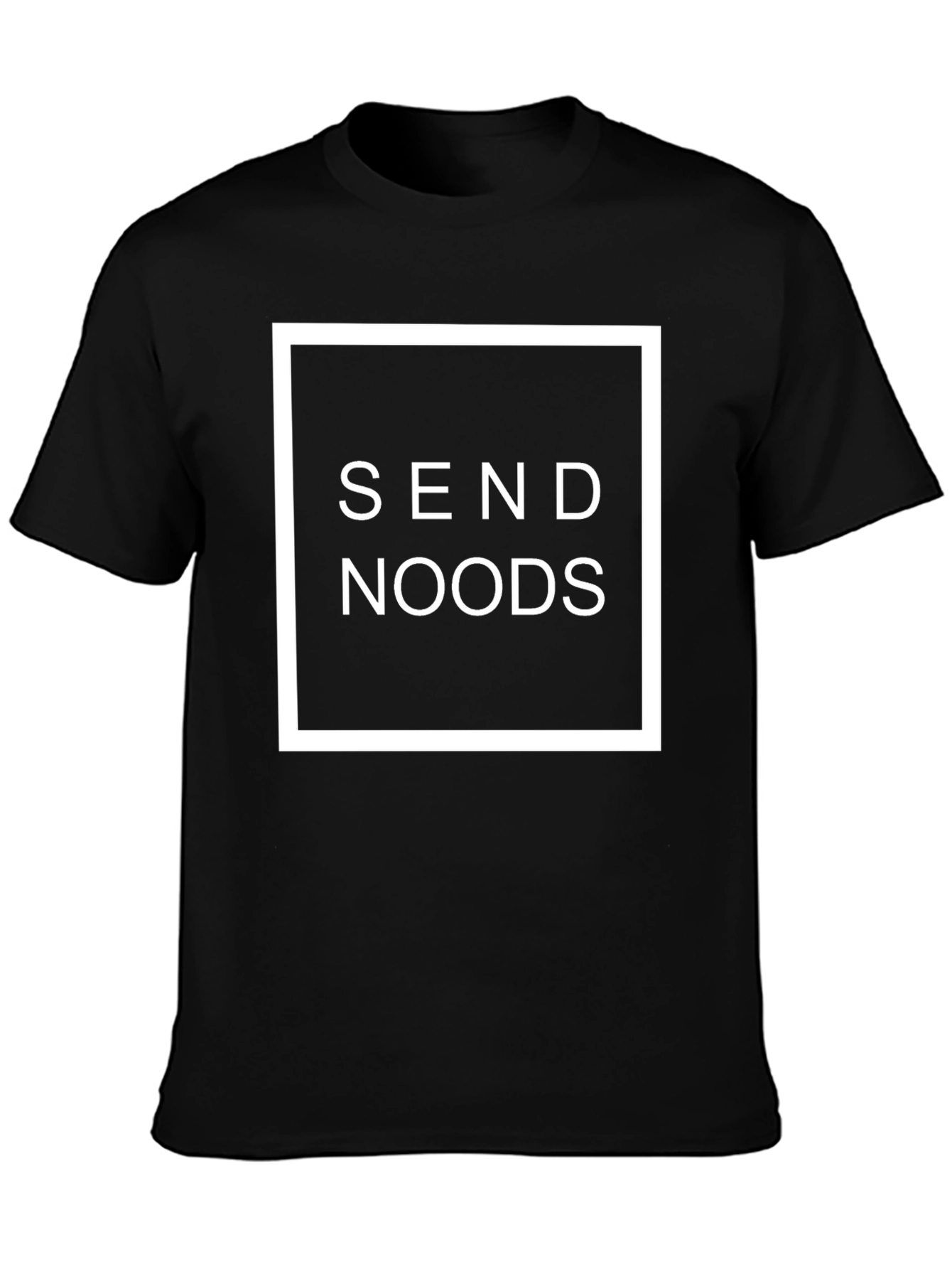 Send Noods Graphic Tee - Trendy Black T-Shirt