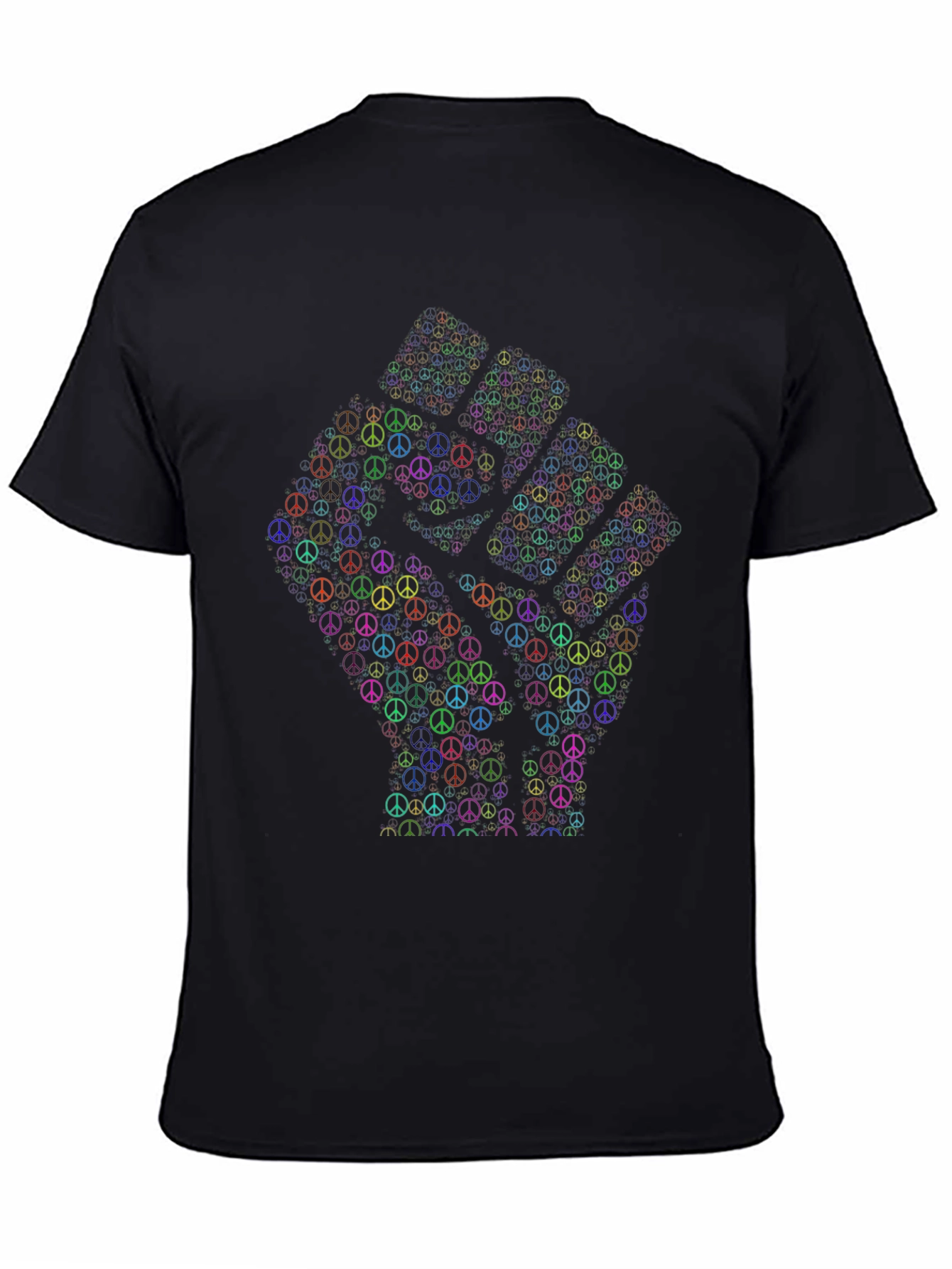 Peace Sign Fist Graphic T-Shirt