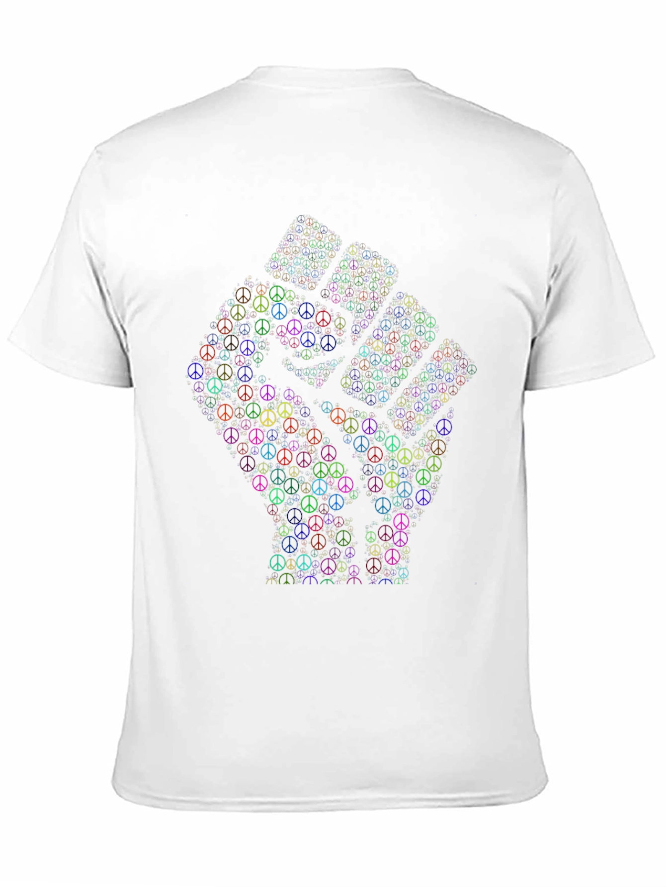 Peace Sign Fist Graphic T-Shirt