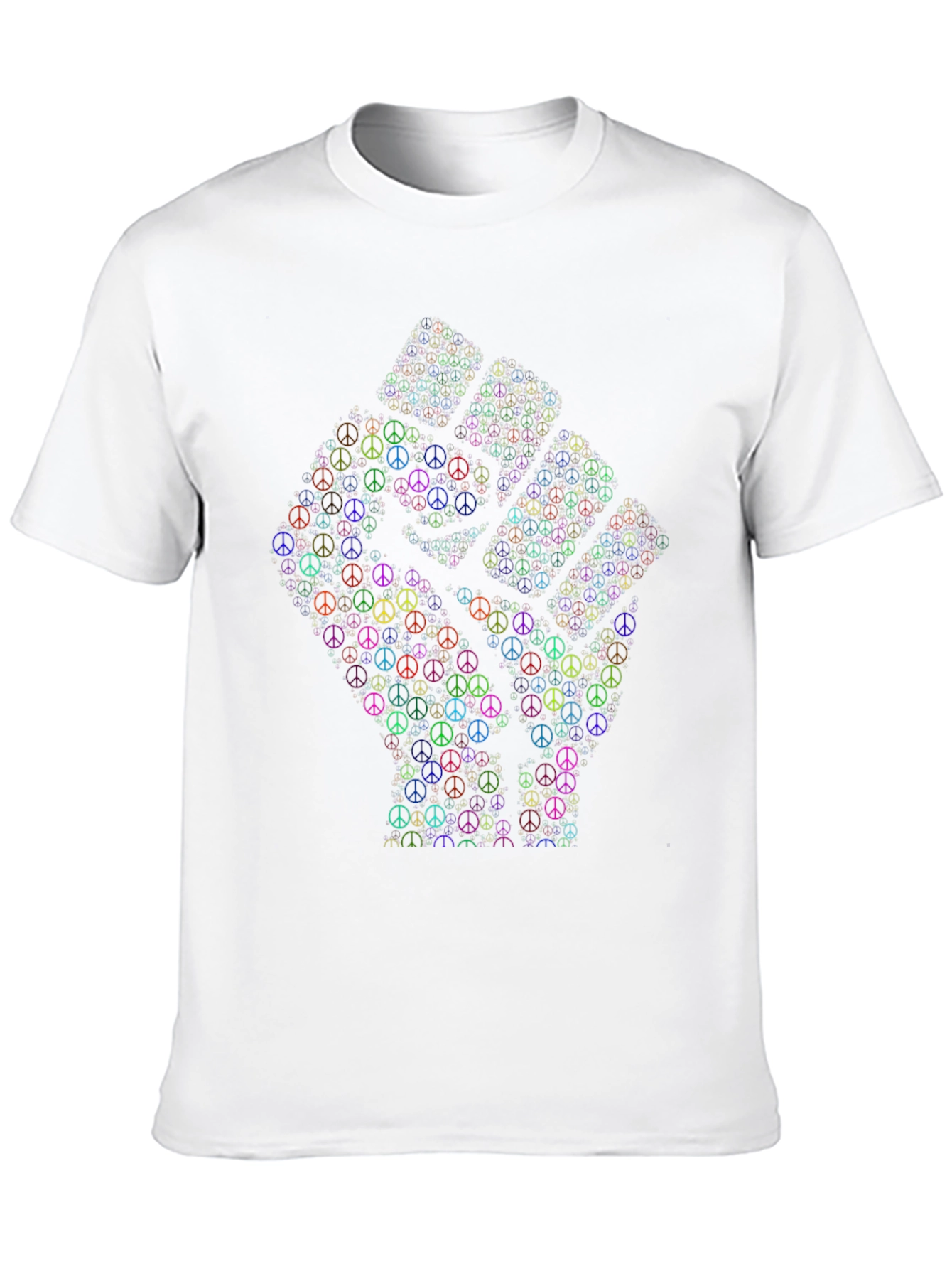 Peace Sign Fist Graphic T-Shirt