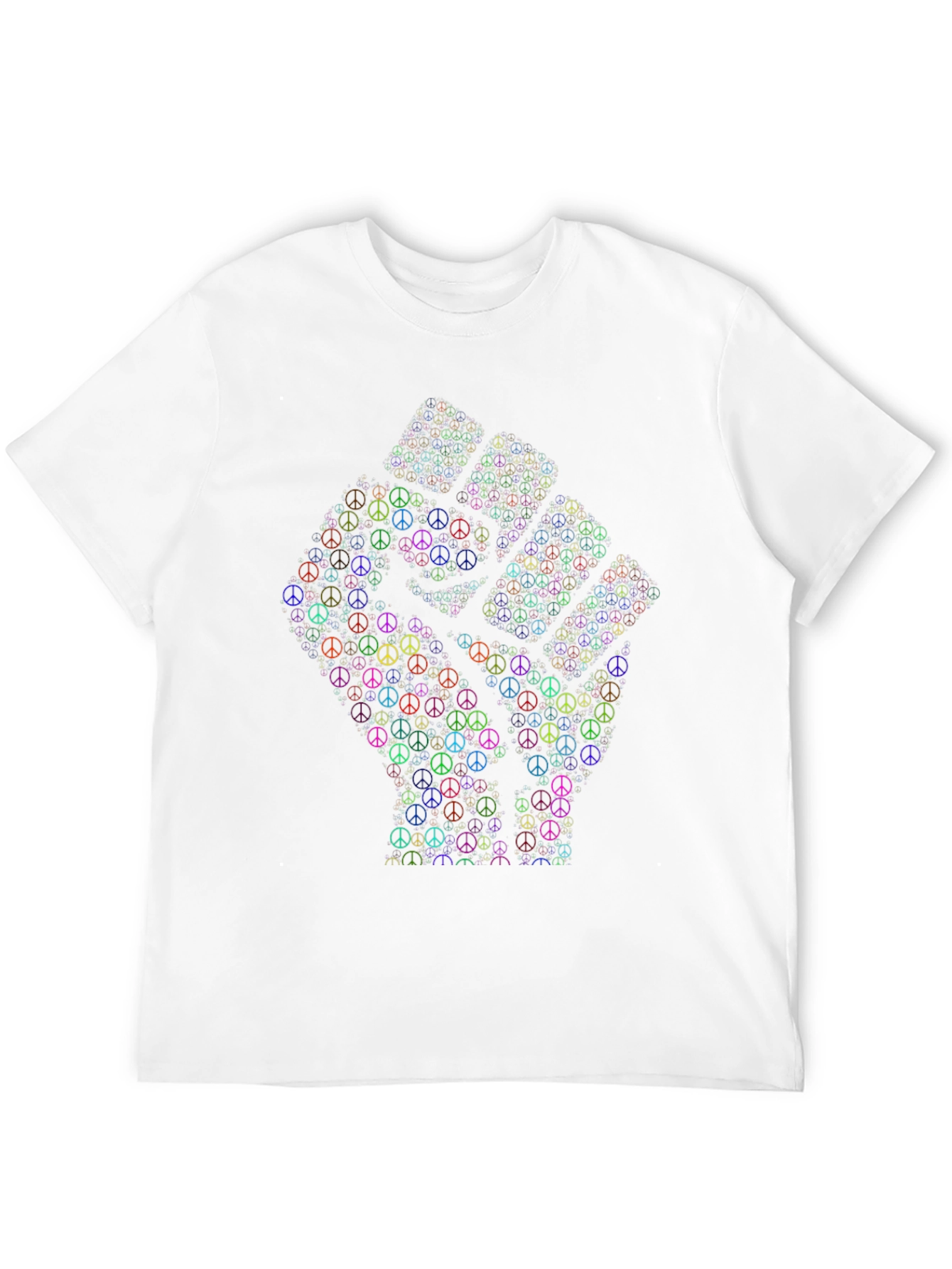 Peace Sign Fist Graphic T-Shirt