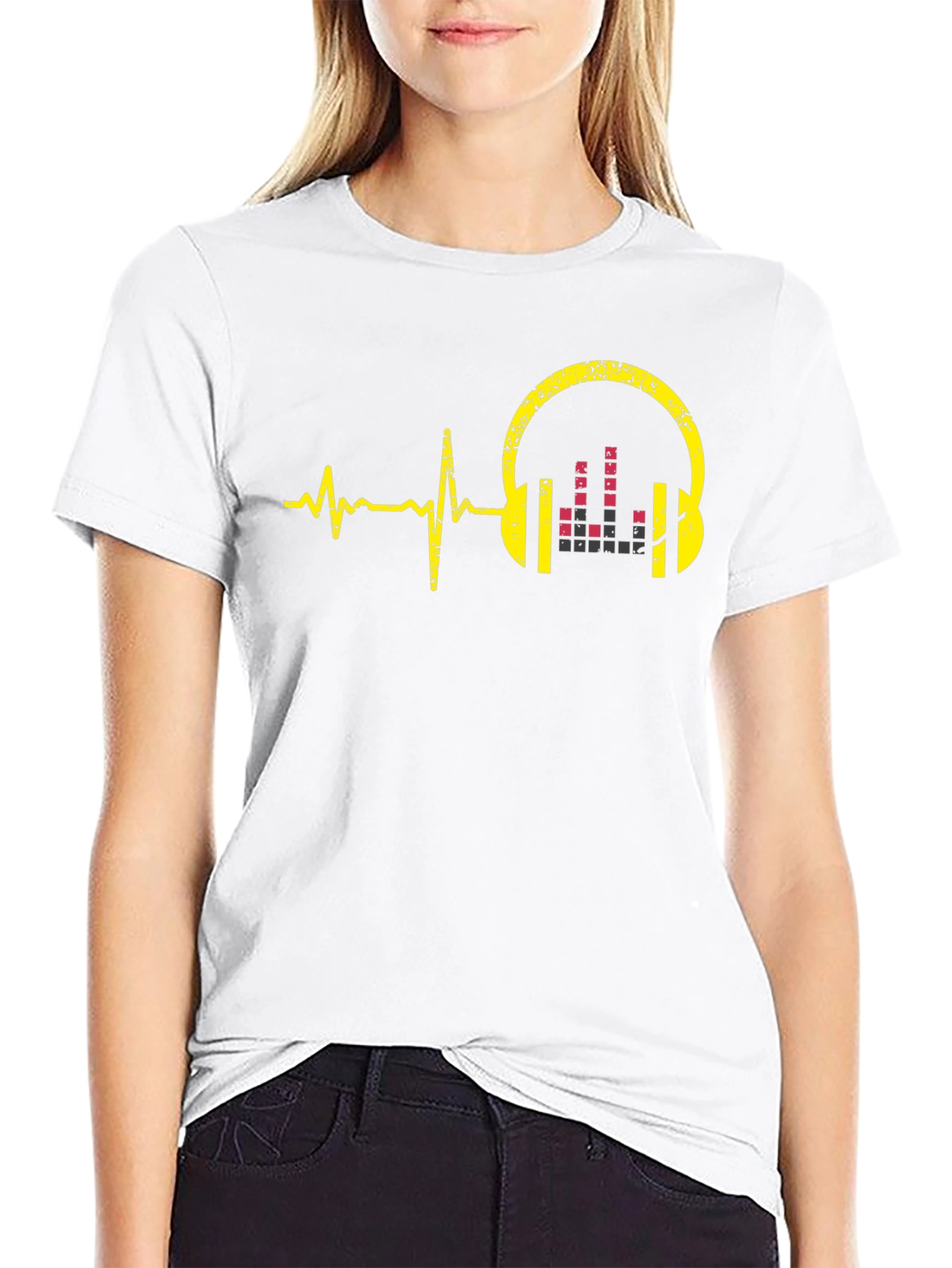 Music Vibe Tee: Hearbeat Headphone Graphic T-Shirt