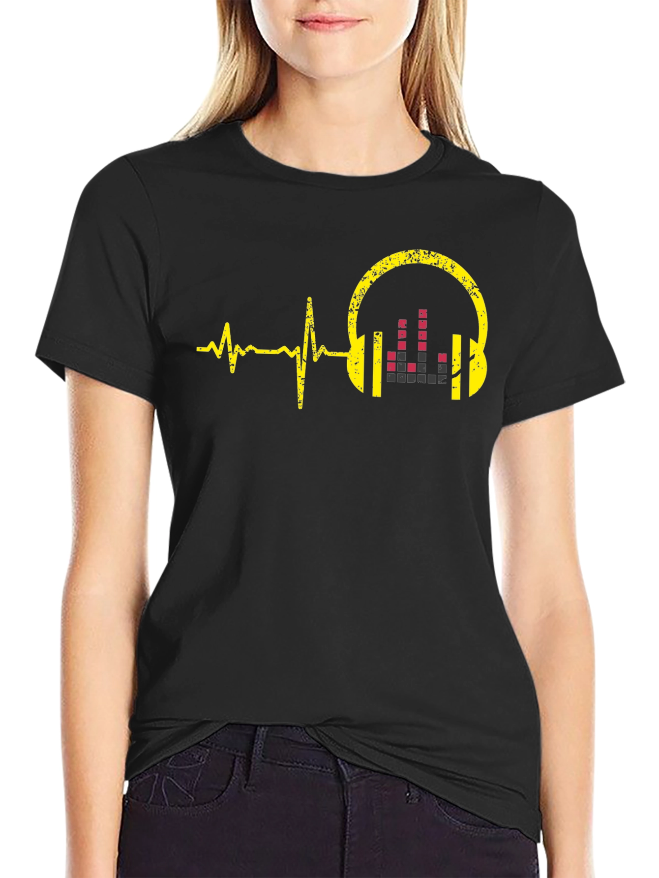 Music Vibe Tee: Hearbeat Headphone Graphic T-Shirt
