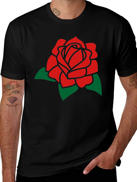 Rose Graphic T-Shirt - Black