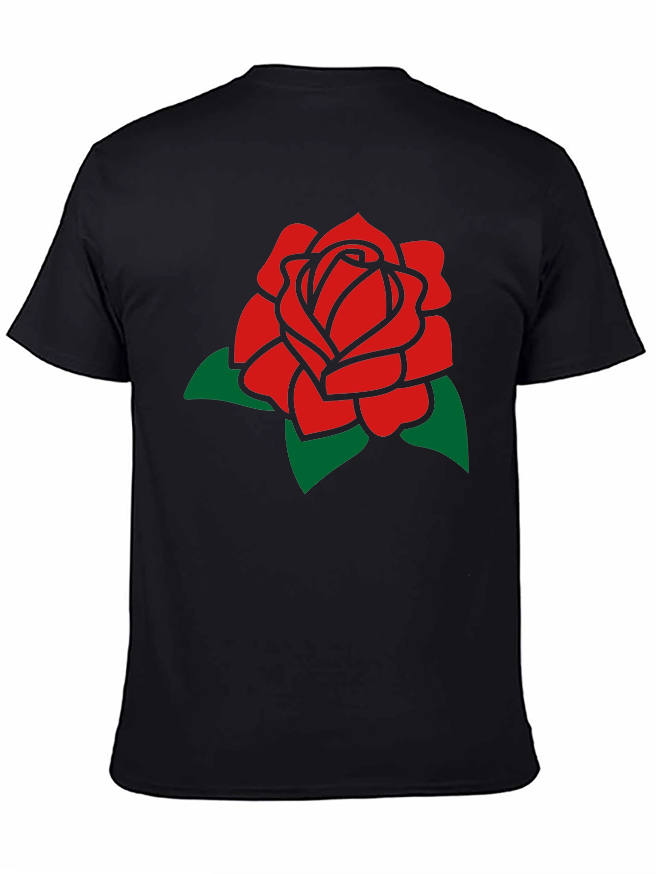 Rose Graphic T-Shirt - Black