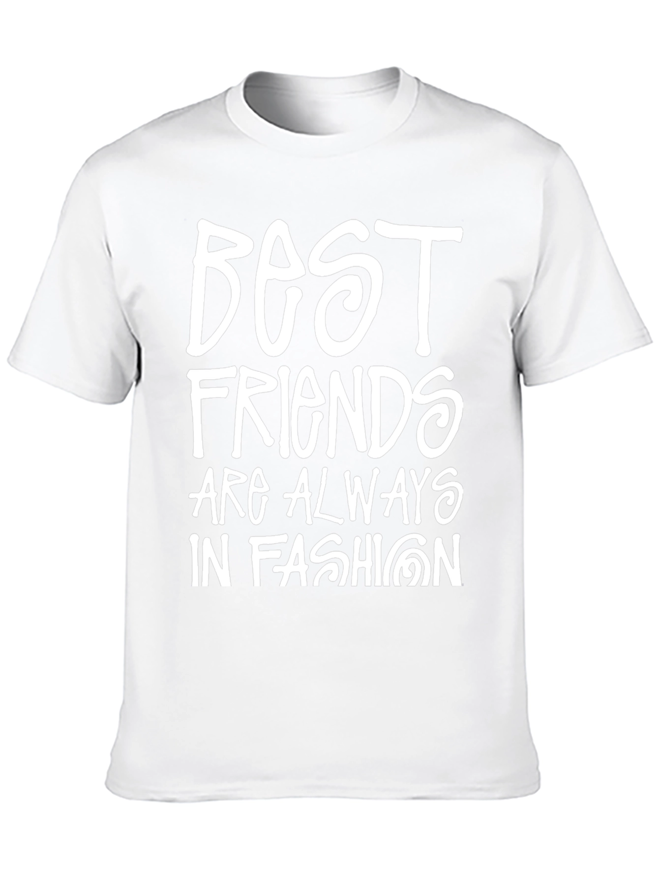 Best Friends in Fashion Black Graphic T-Shirt