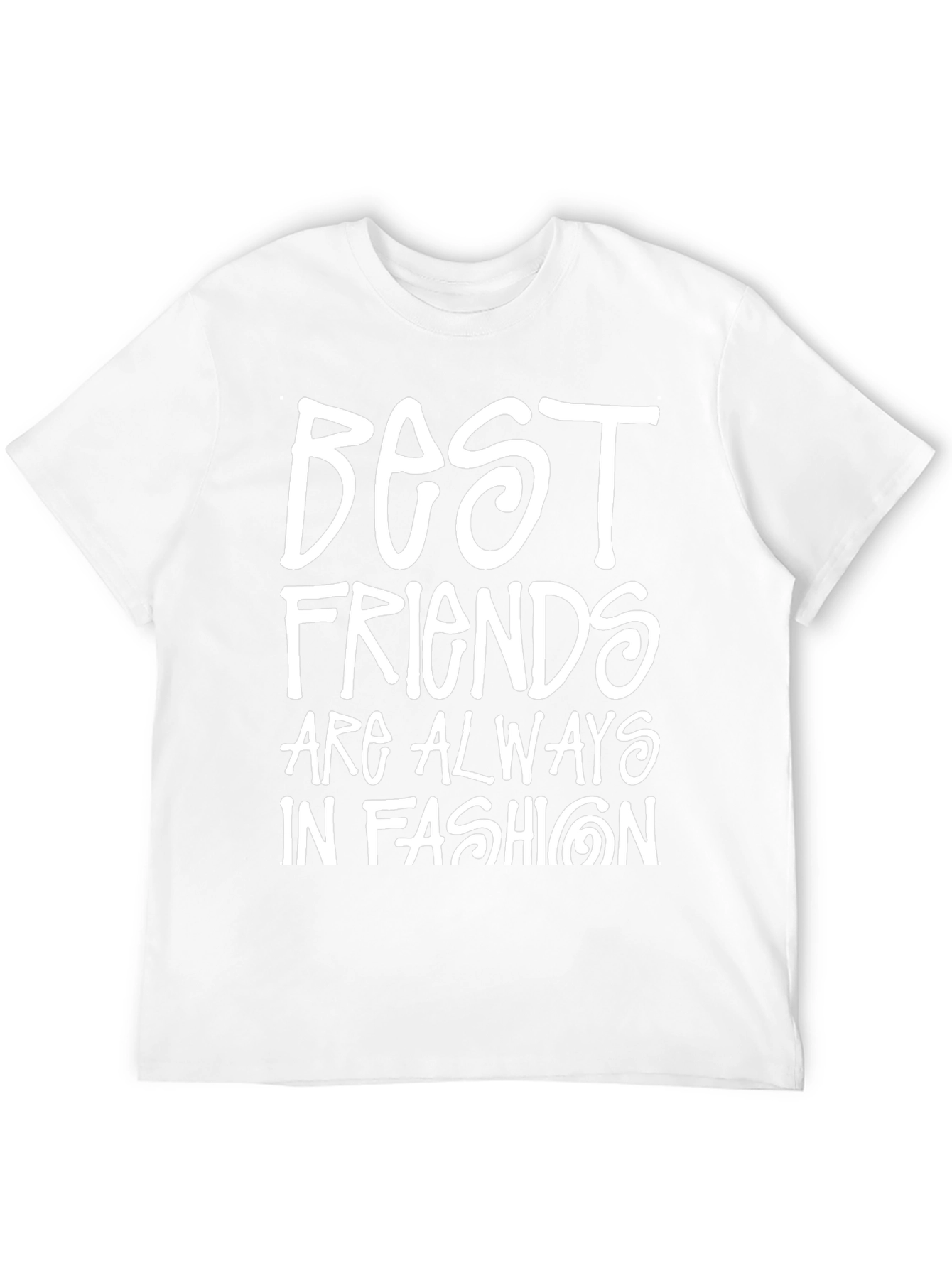 Best Friends in Fashion Black Graphic T-Shirt