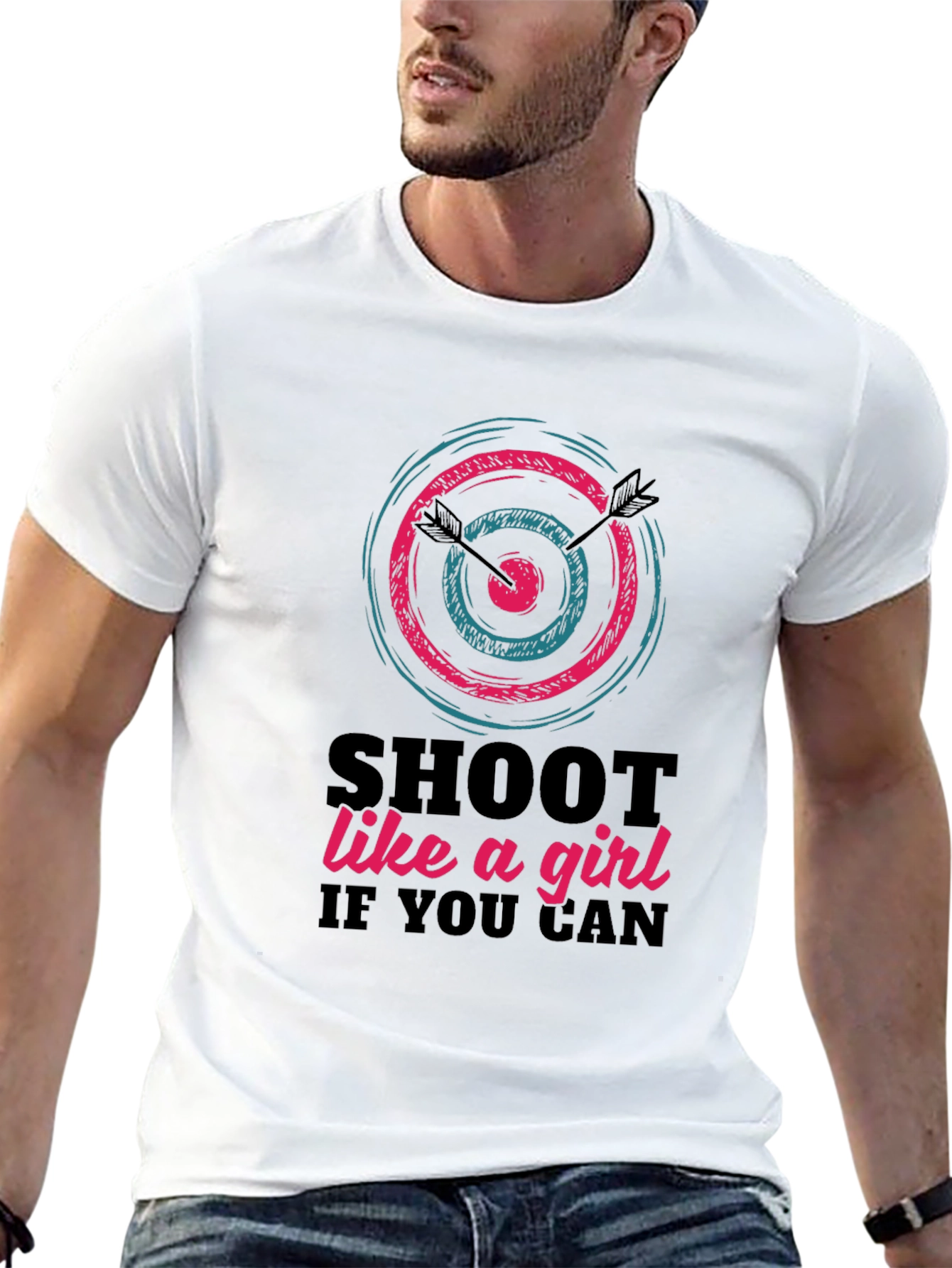 Shoot Like a Girl T-Shirt - Archery Design